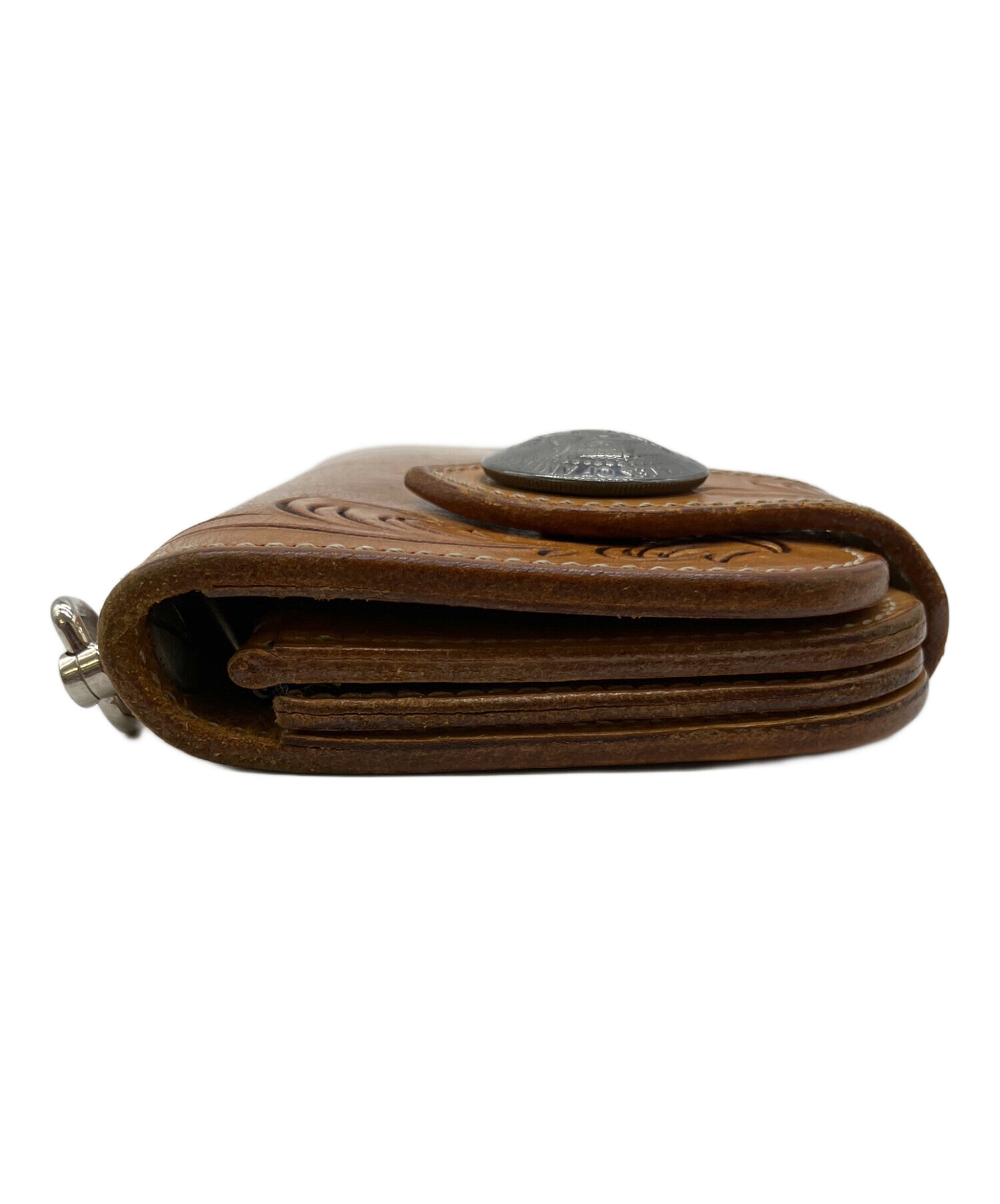 中古・古着通販】KC's LEATHER CRAFT (ケーシーズ) 長財布 ブラウン