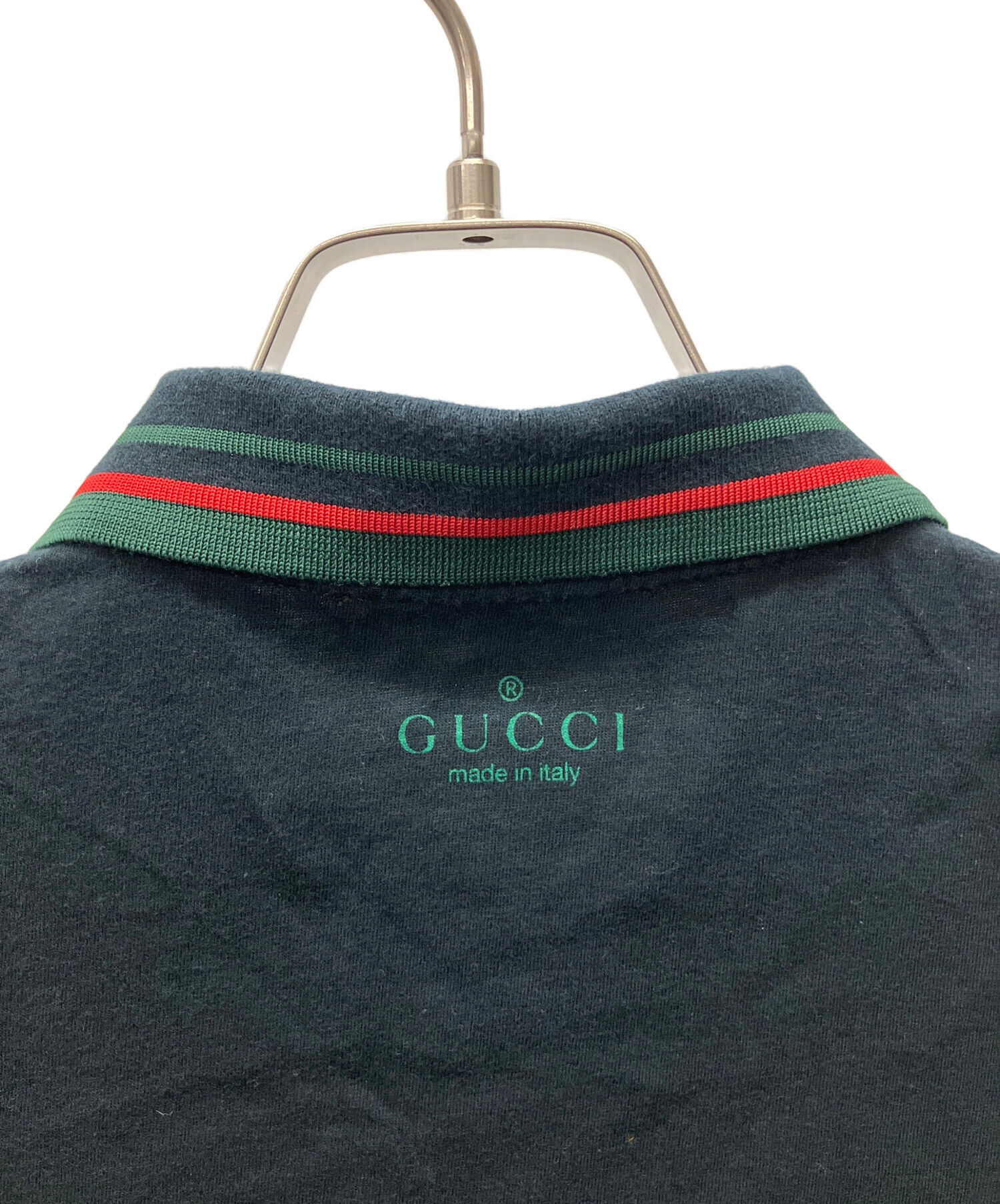 中古・古着通販】GUCCI (グッチ) ポロシャツ ブラック サイズ:M