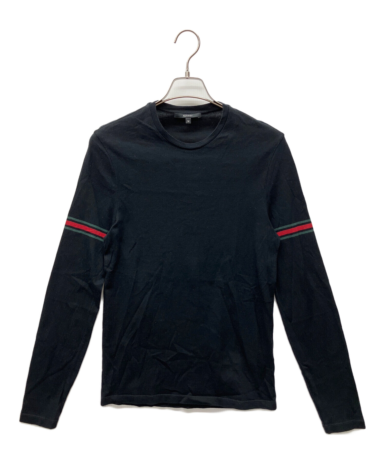 中古・古着通販】GUCCI (グッチ) 長袖カットソー ブラック サイズ:M 