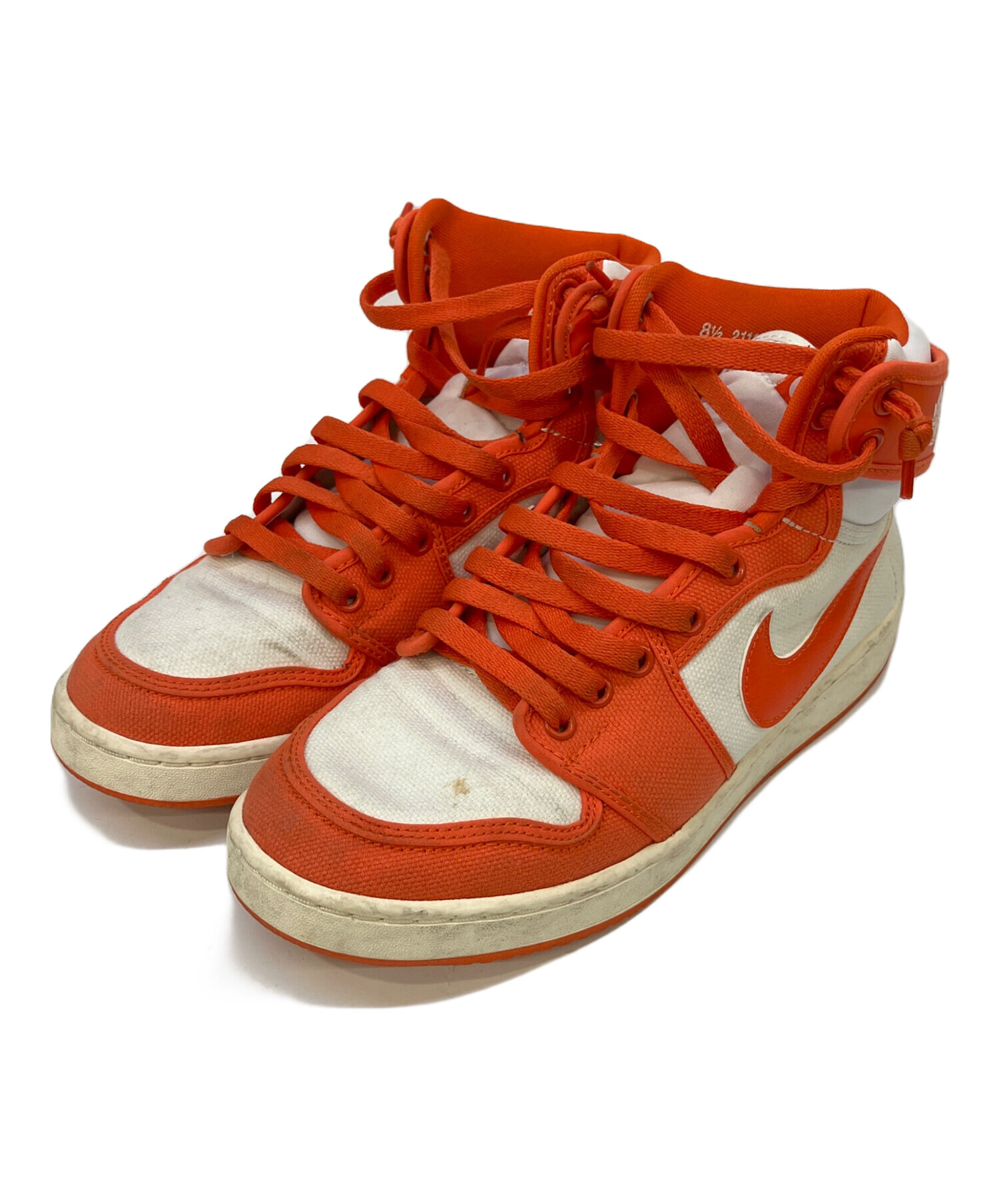 中古・古着通販】NIKE (ナイキ) スニーカー オレンジ×ホワイト サイズ 