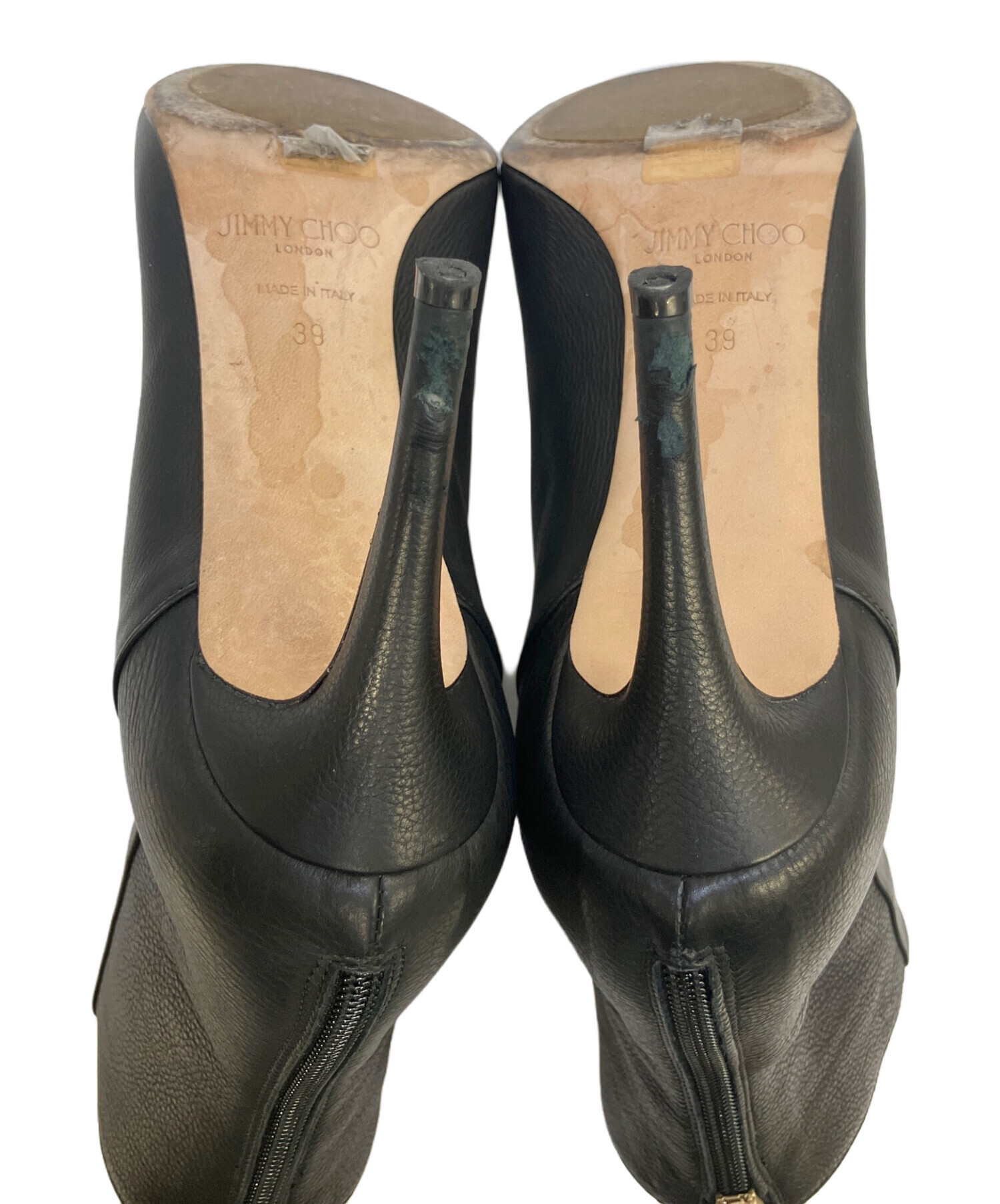 中古・古着通販】JIMMY CHOO (ジミーチュウ) ヒールブーツ ブラック