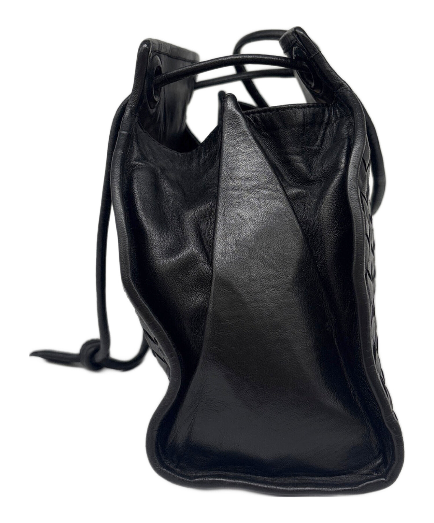BOTTEGA VENETA ボッテガベネタ ショルダーバッグ  黒 【古着】【中古】【送料無料】 BOTTEGA VENETA - BOTTEGA VENETA ボッテガベネタ ショルダーバッグ 黒