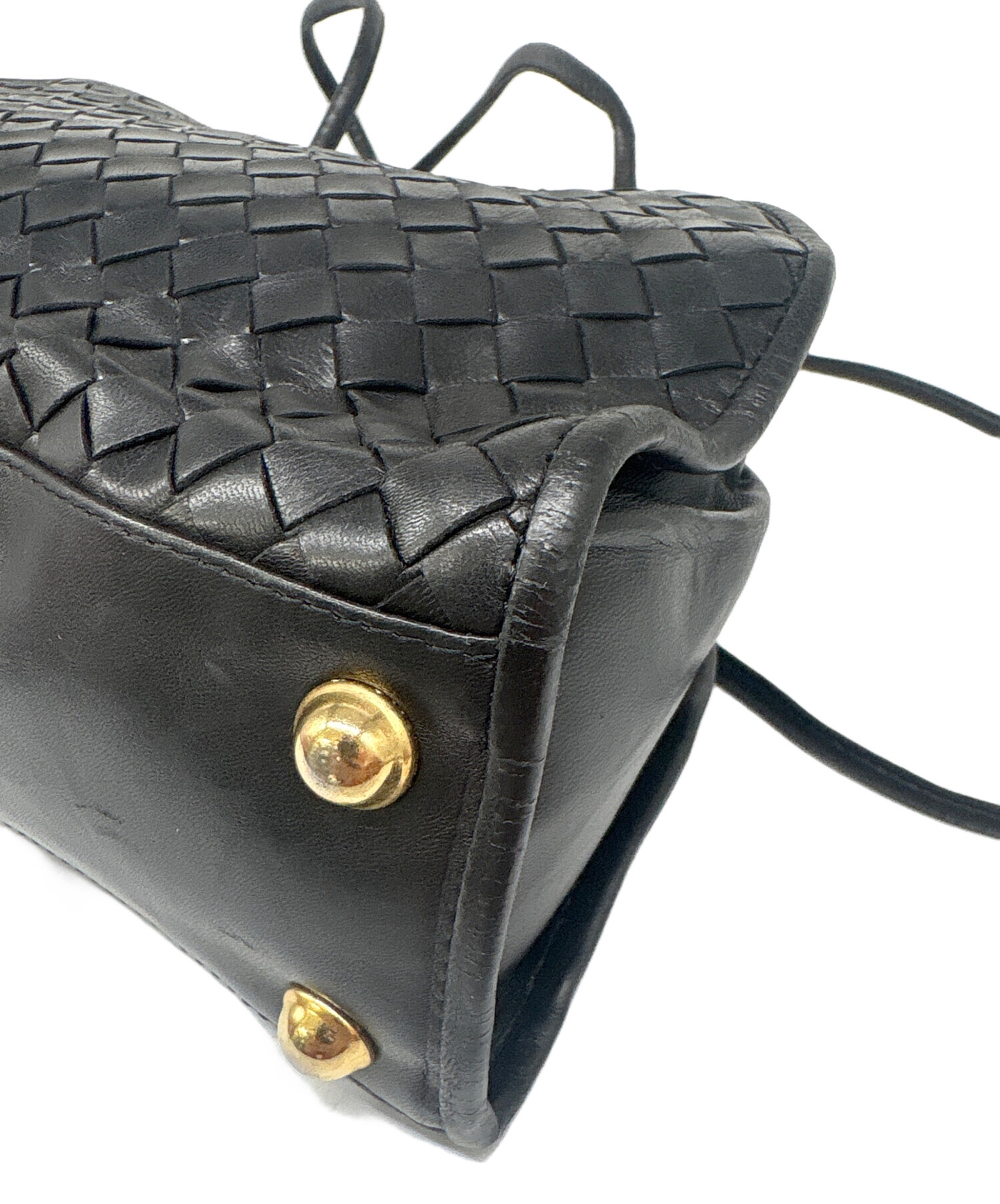 BOTTEGA VENETA ボッテガベネタ ショルダーバッグ  黒 【古着】【中古】【送料無料】 BOTTEGA VENETA - BOTTEGA VENETA ボッテガベネタ ショルダーバッグ 黒