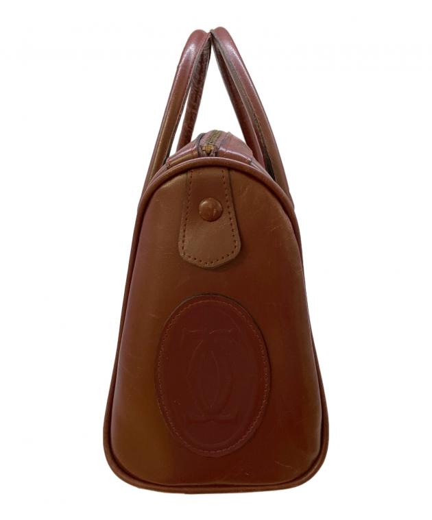 中古・古着通販】Cartier (カルティエ) ミニボストンバッグ ボルドー