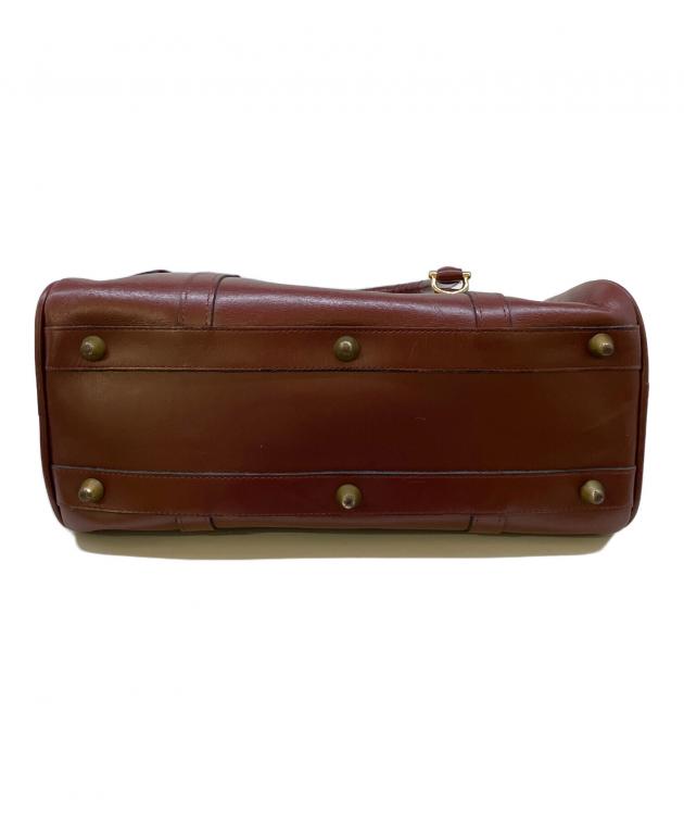 中古・古着通販】Cartier (カルティエ) ミニボストンバッグ ボルドー
