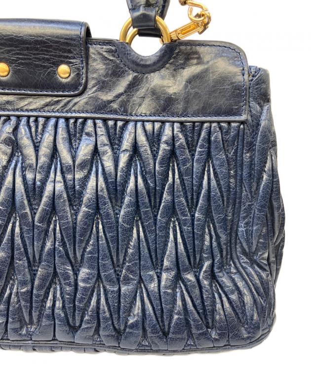 中古・古着通販】MIU MIU (ミュウミュウ) 2WAYバッグ ネイビー