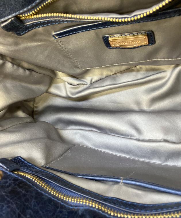 中古・古着通販】MIU MIU (ミュウミュウ) 2WAYバッグ ネイビー