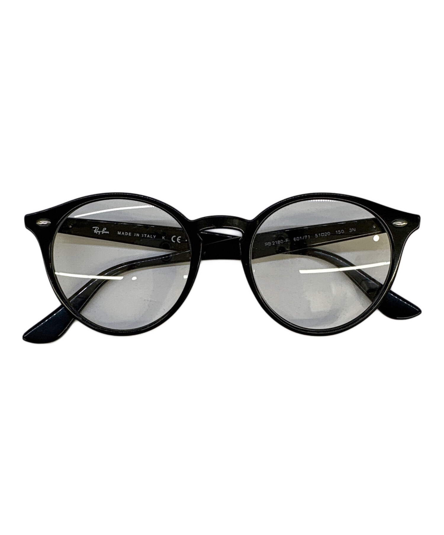 中古・古着通販】RAY-BAN (レイバン) 伊達眼鏡 ブラック｜ブランド