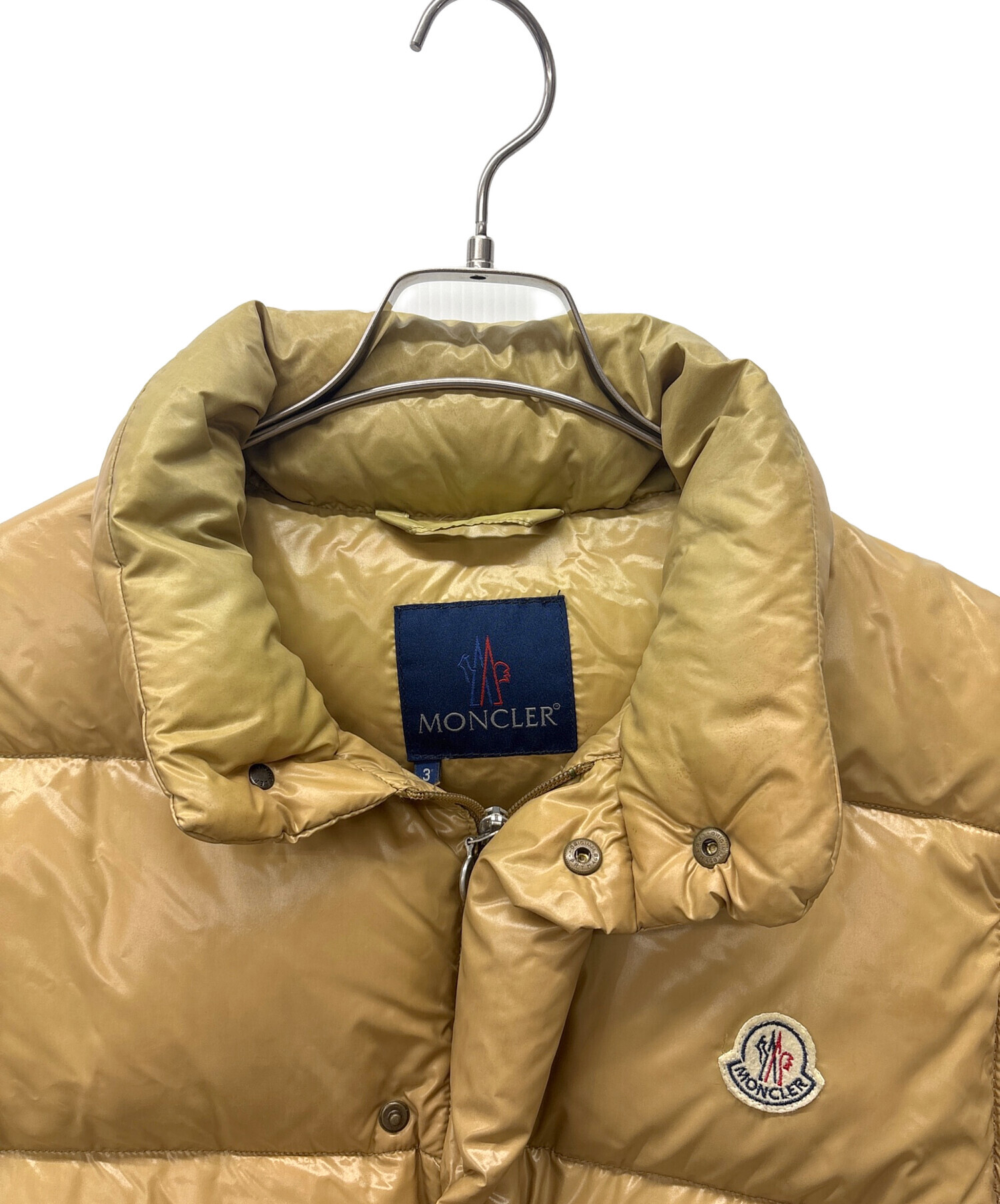 中古・古着通販】MONCLER (モンクレール) ダウンジャケット ベージュ 