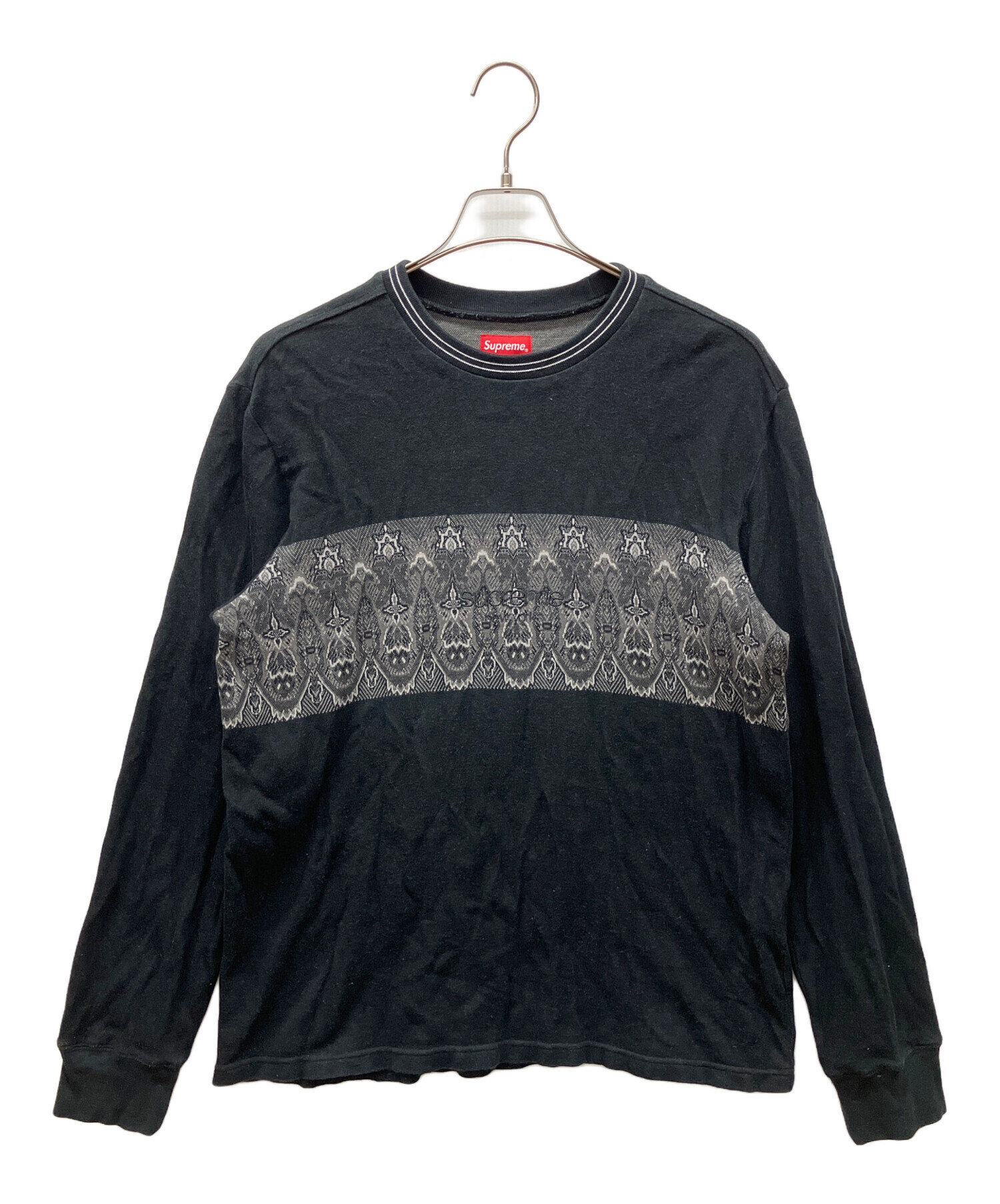 中古・古着通販】SUPREME (シュプリーム) 長袖カットソー ブラック 