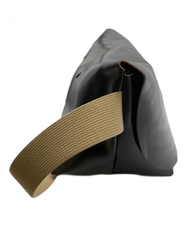 値下げ不可　ブラック　レザー メッセンジャーバッグ Uni&co. 中古・古着通販】Uni&co (ユニアンドコー) メッセンジャーバッグ