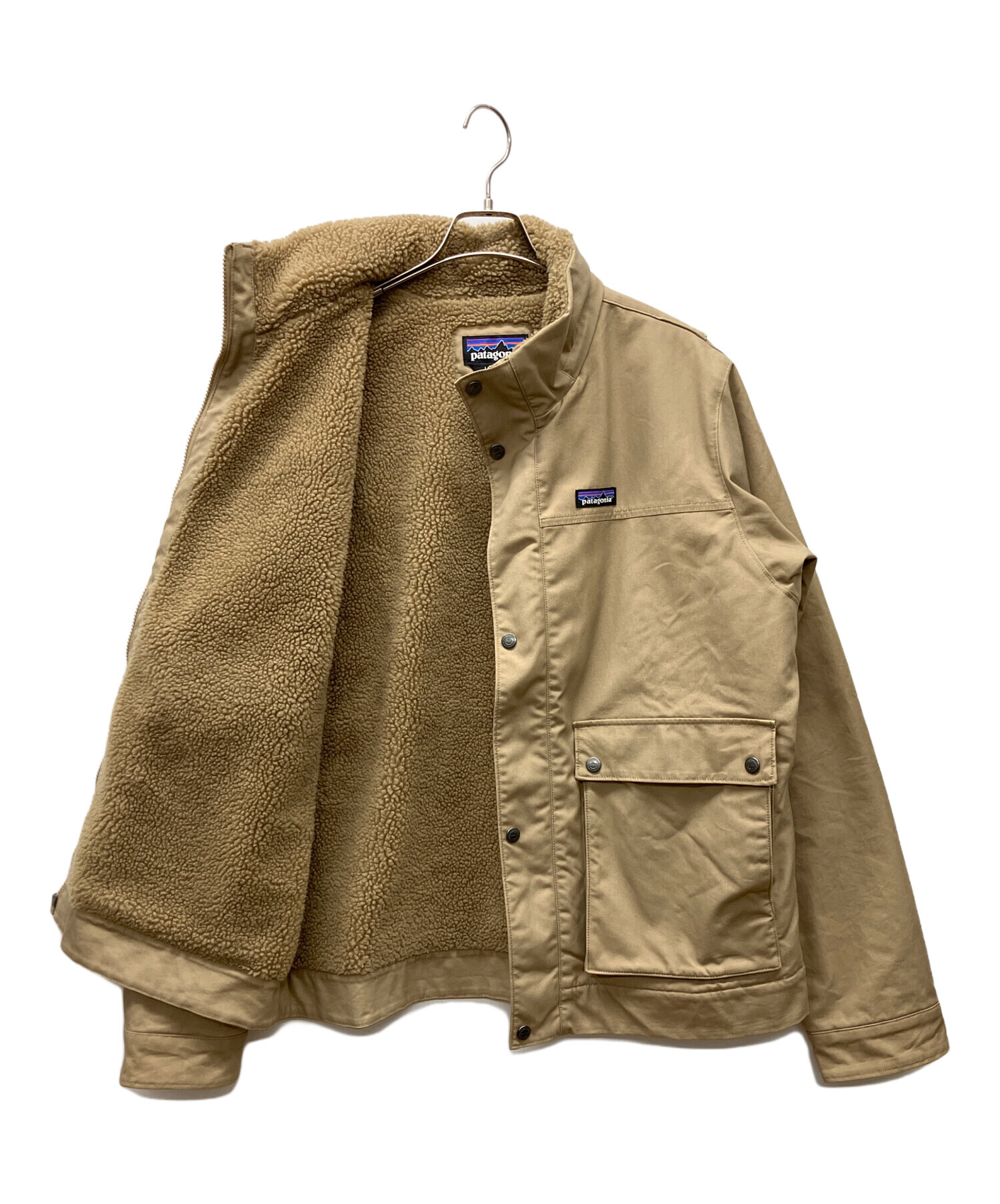【古着】パタゴニア　裏地フリースジャンパー 中古・古着通販】Patagonia (パタゴニア) 裏ボアジャケット ベージュ