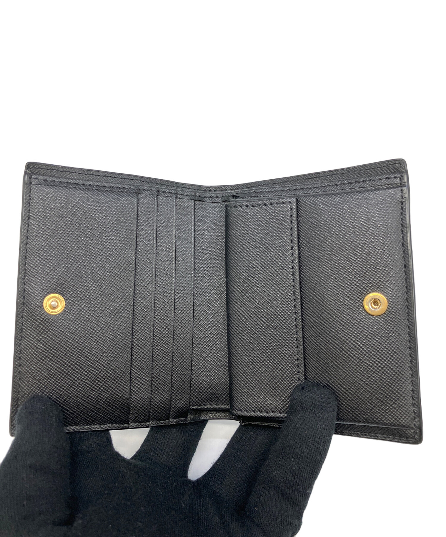 MARNI マルニ 財布・ケース  黒 【古着】【中古】【送料無料】 中古・古着通販】MARNI (マルニ) 2つ折り財布 ブラック｜ブランド