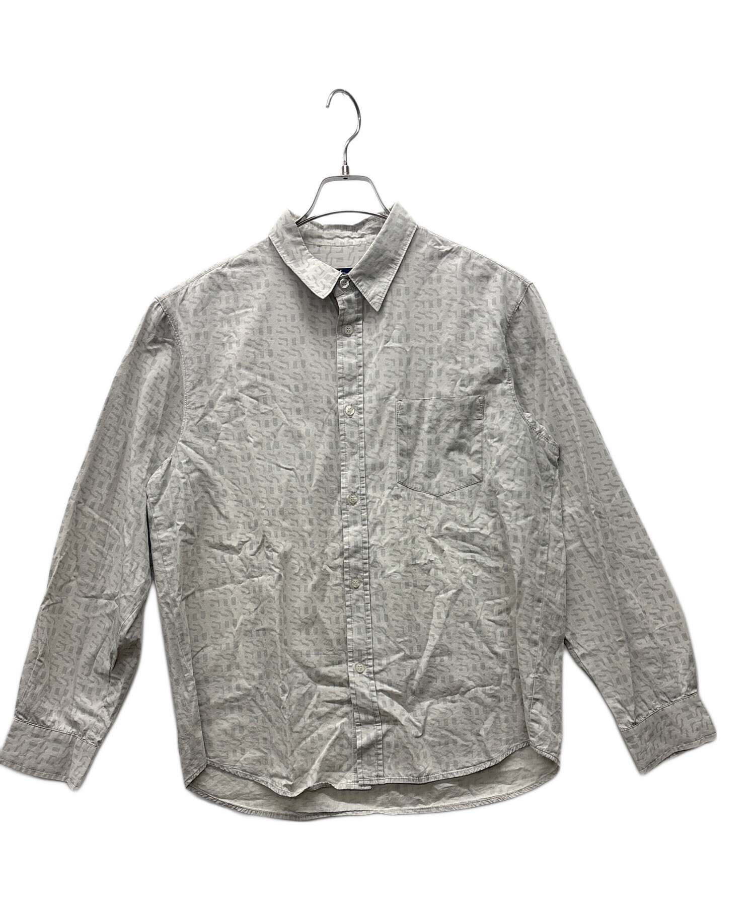 stussy 長袖シャツ 中古・古着通販】stussy (ステューシー) 長袖シャツ ライトグレー