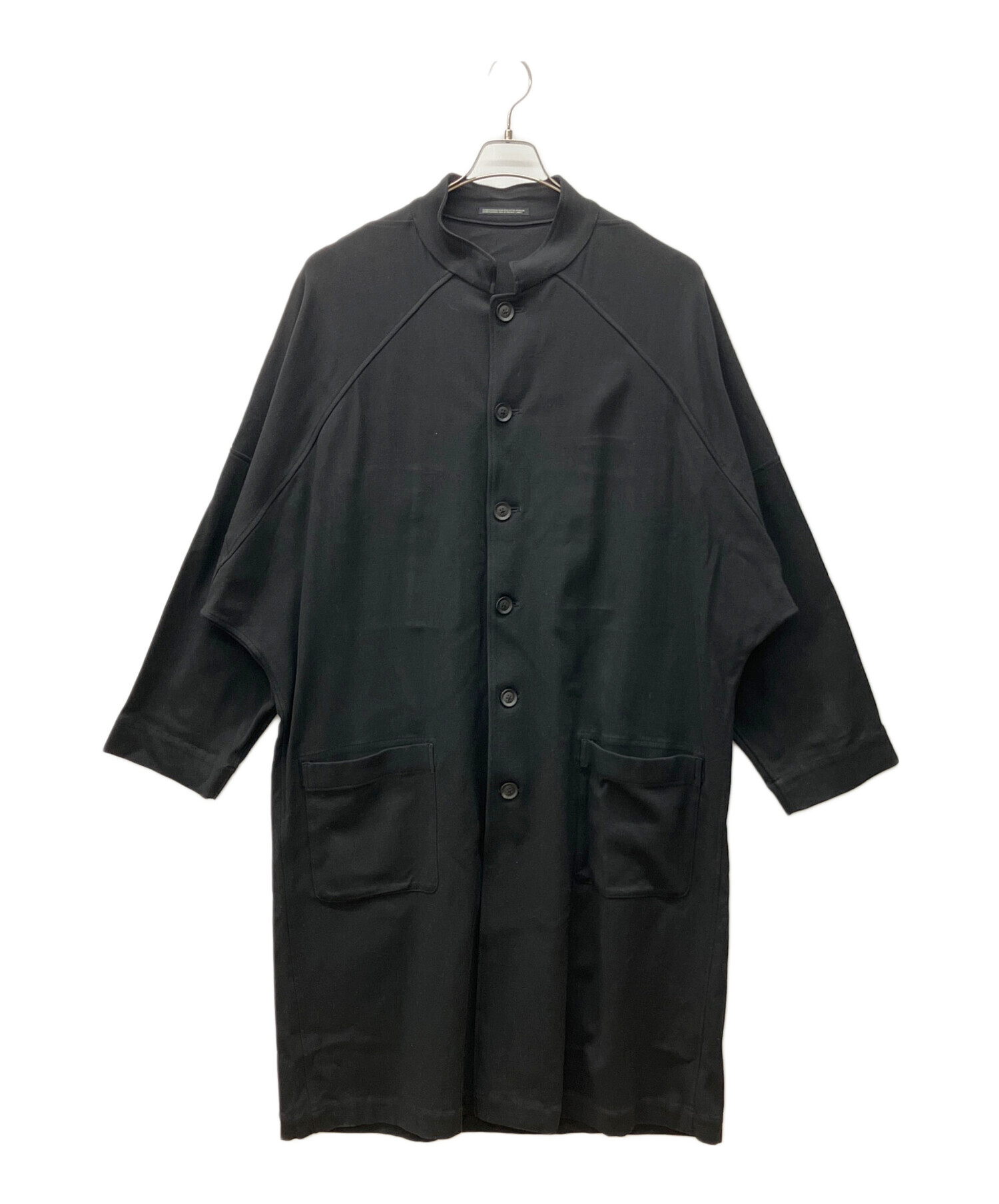 ヨウジヤマモトプールオム フーディステンカラーコート ロング コットン 綿 ヨウジヤマモト プールオム Yohji Yamamoto POUR HOMME Cross Zipper
