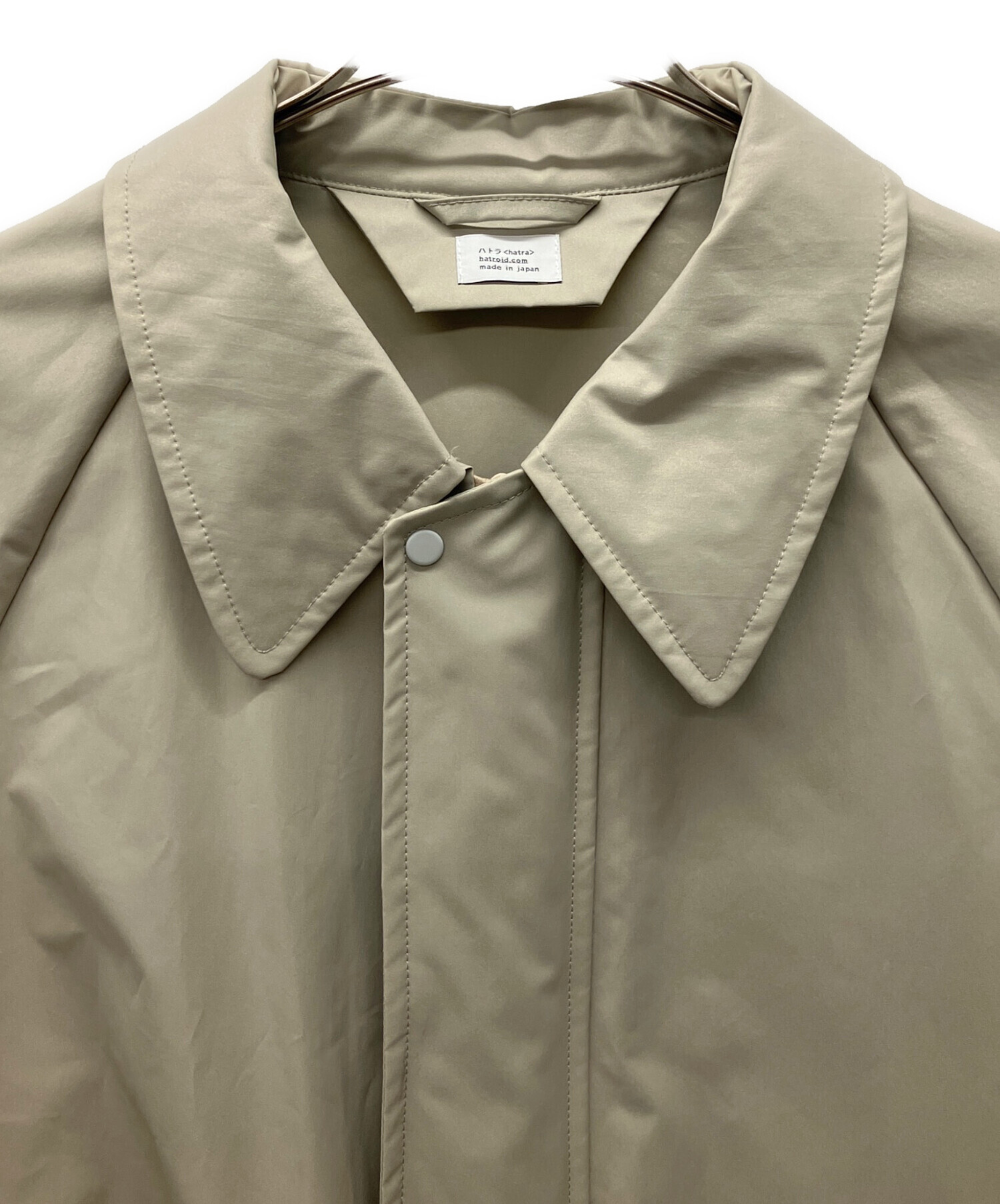 中古・古着通販】hatra (ハトラ) ナイロンコート 黄緑 サイズ:2 