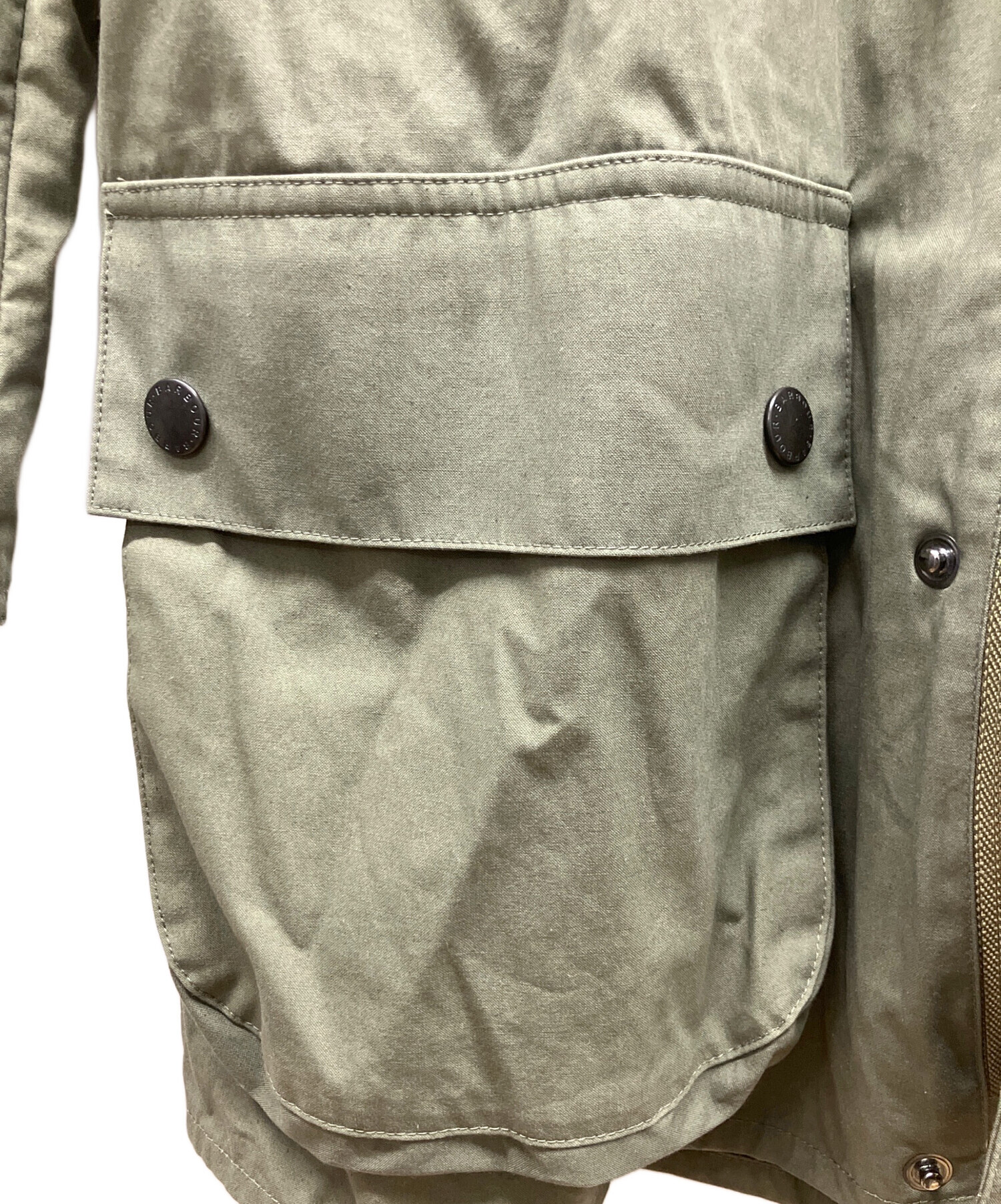 中古・古着通販】Barbour (バブアー) モッズコート グリーン サイズ:38