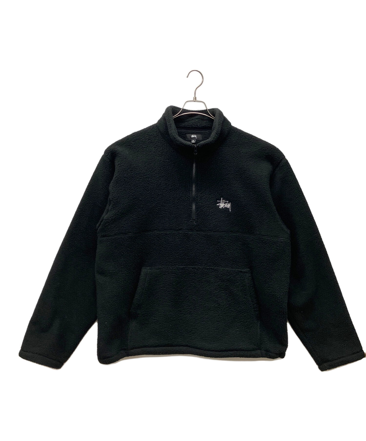 中古・古着通販】stussy (ステューシー) フリースジャケット ブラック