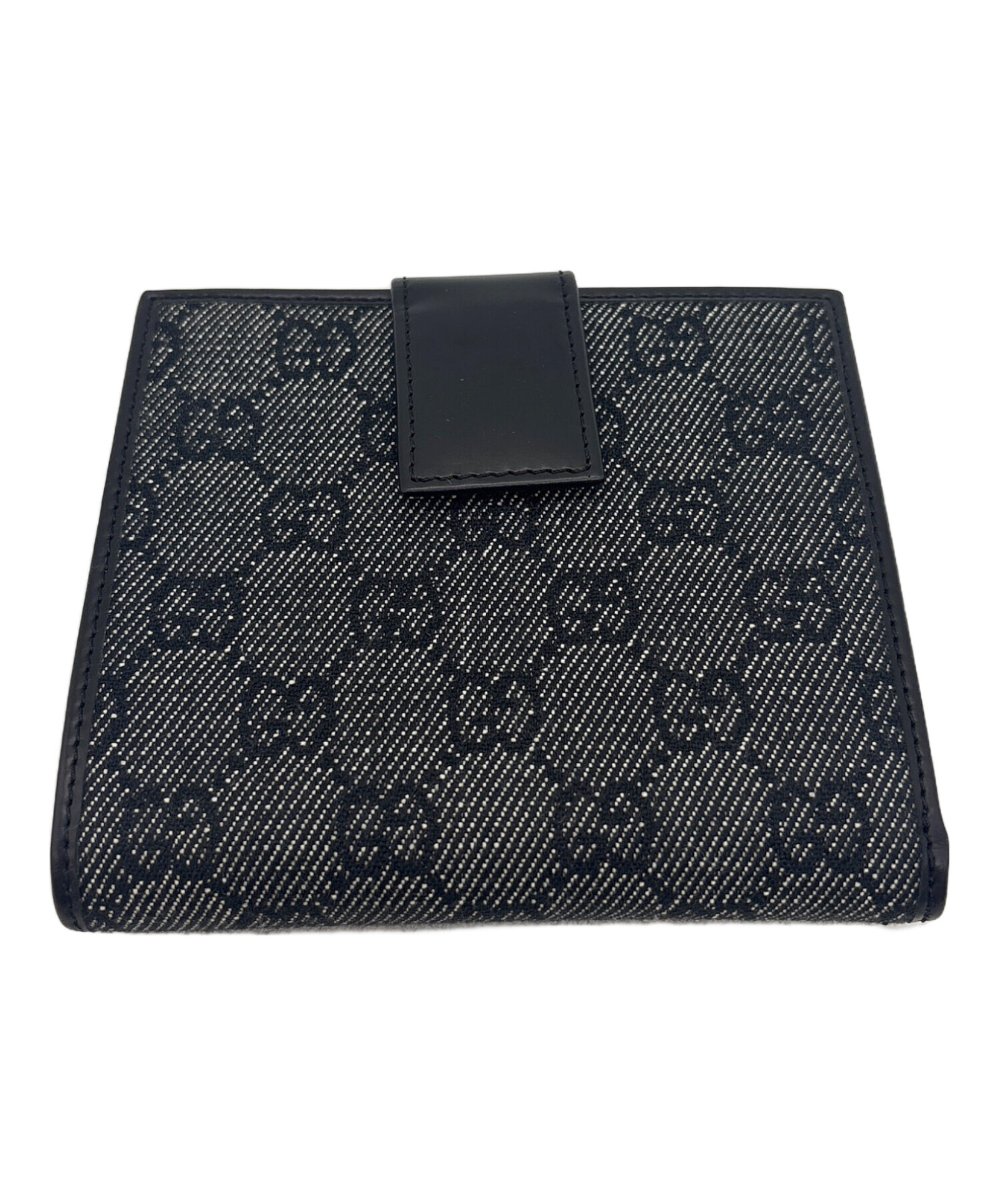 中古・古着通販】GUCCI (グッチ) 2つ折り財布 ブラック｜ブランド 