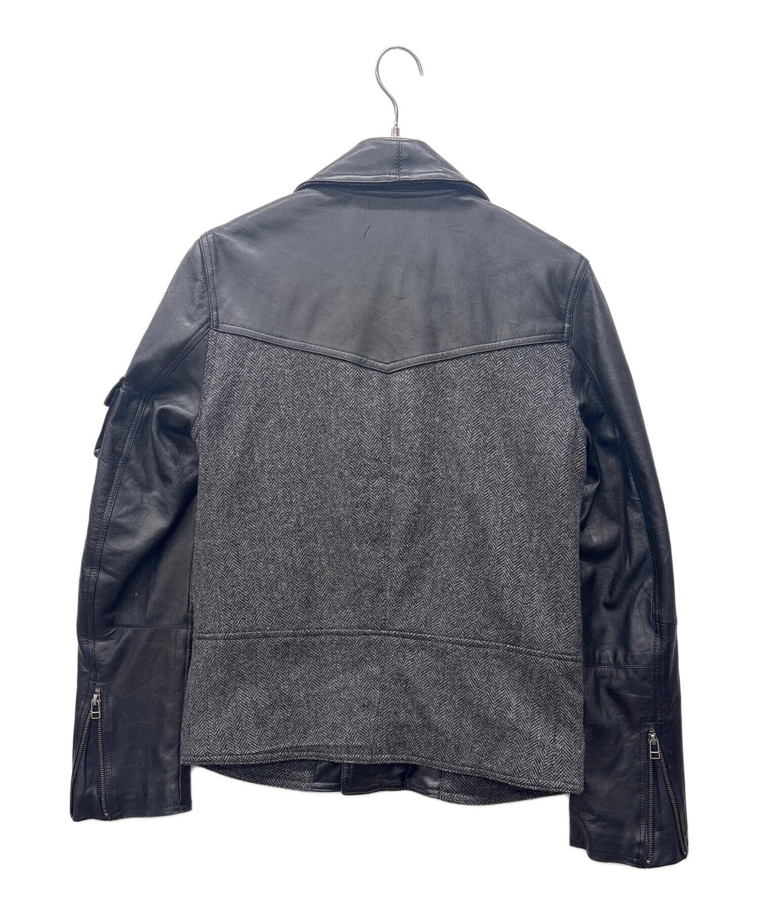 中古・古着通販】Harris Tweed (ハリスツイード) ライダースジャケット