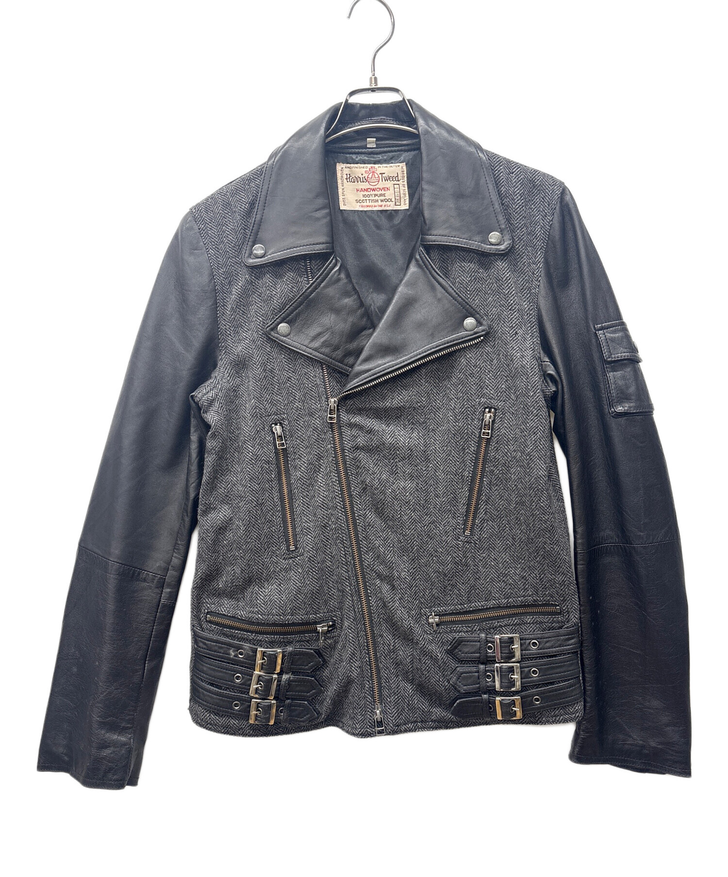 中古・古着通販】Harris Tweed (ハリスツイード) ライダースジャケット