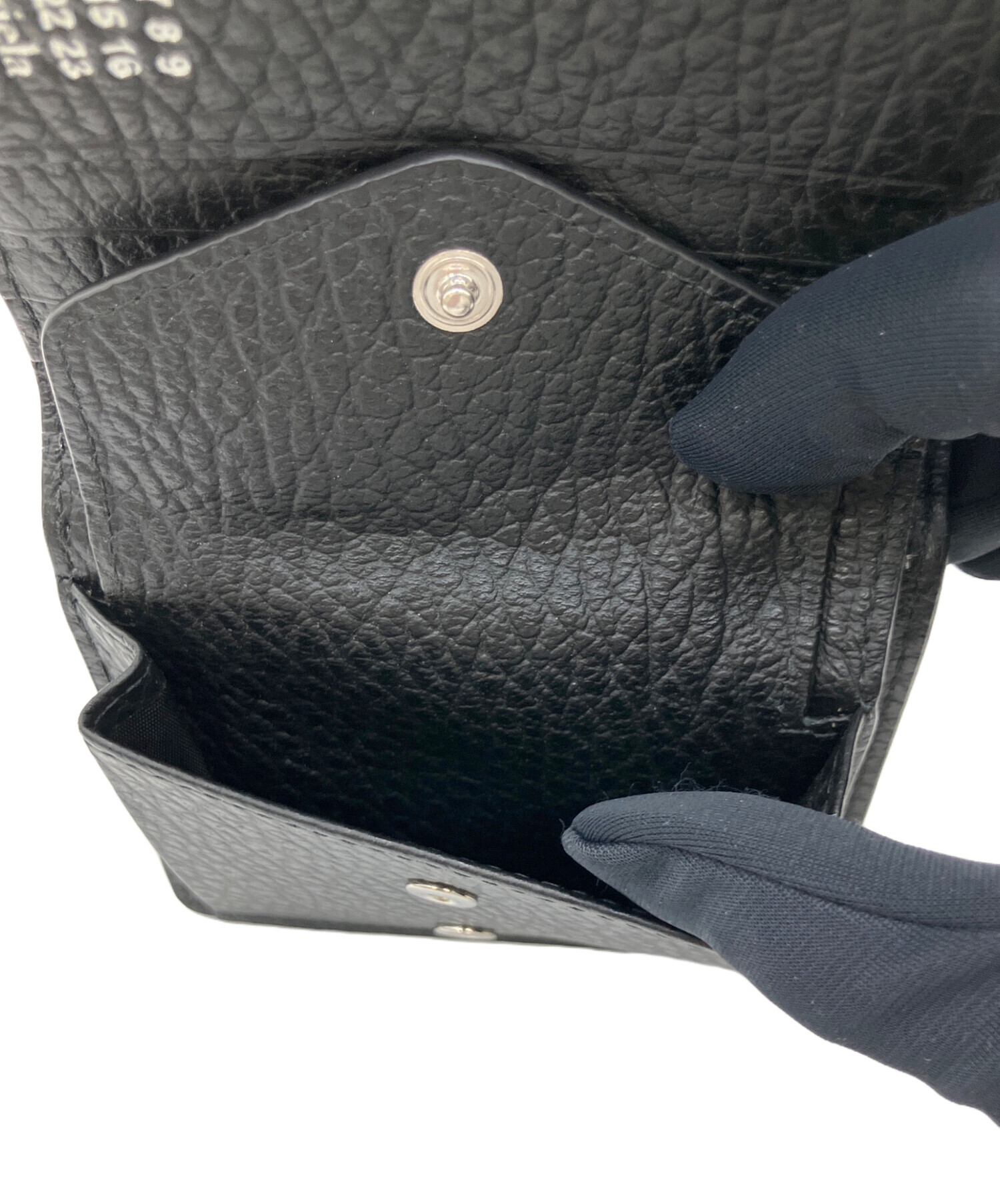 新品未使用　マルジェラ ストラップ付き財布　ブラック 中古・古着通販】Maison Margiela (メゾンマルジェラ) 2つ折り財布