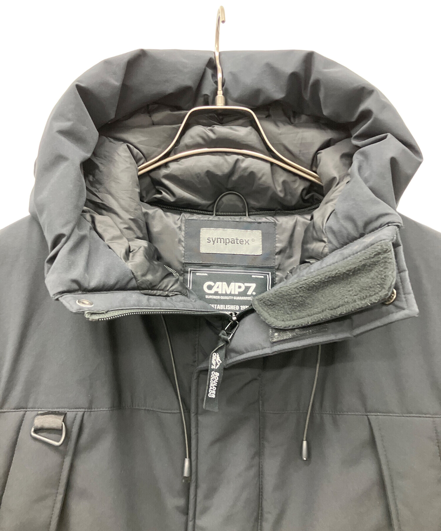 中古・古着通販】CAMP 7 (キャンプ7) ダウンジャケット ブラック