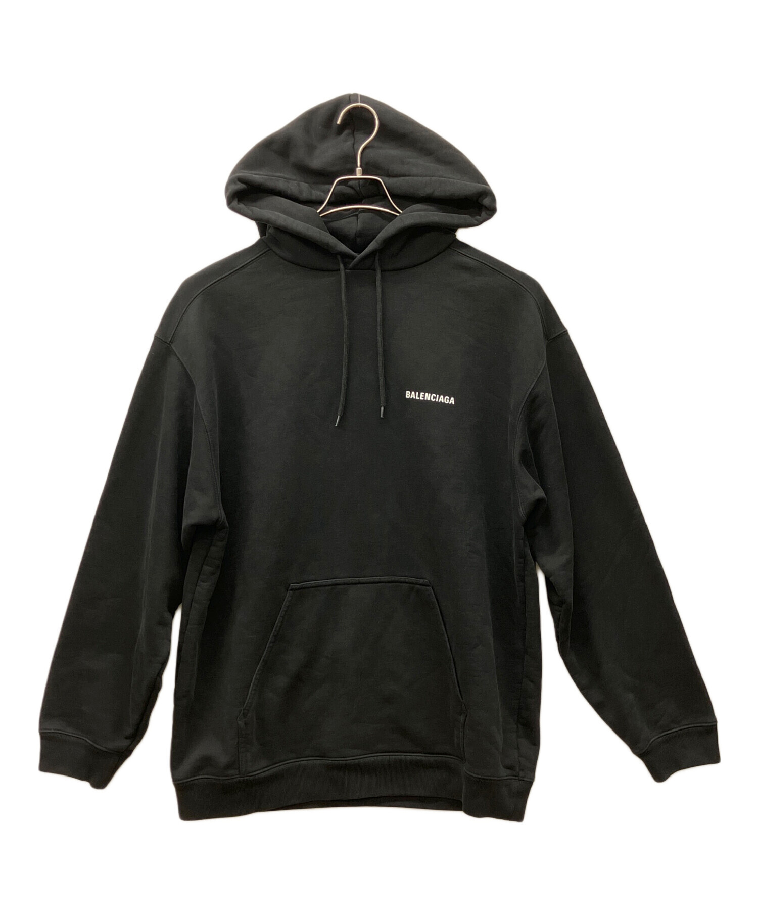 中古・古着通販】BALENCIAGA (バレンシアガ) パーカー ブラック サイズ 中古・古着通販】BALENCIAGA (バレンシアガ) パーカー ブラック サイズ