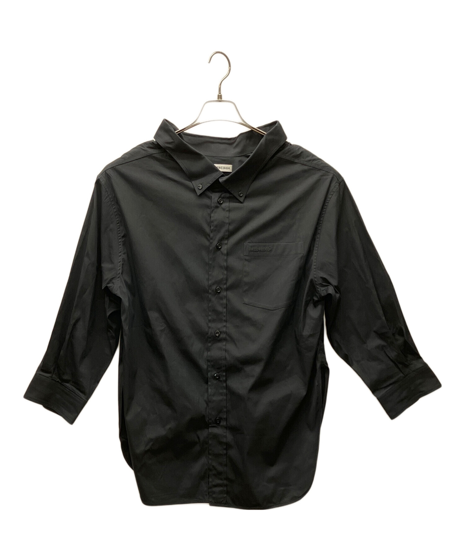 BALENCIAGA バレンシアガ ブラウス 34(XS位) 黒 【古着】【中古】 中古・古着通販】BALENCIAGA (バレンシアガ) 長袖シャツ ブラック
