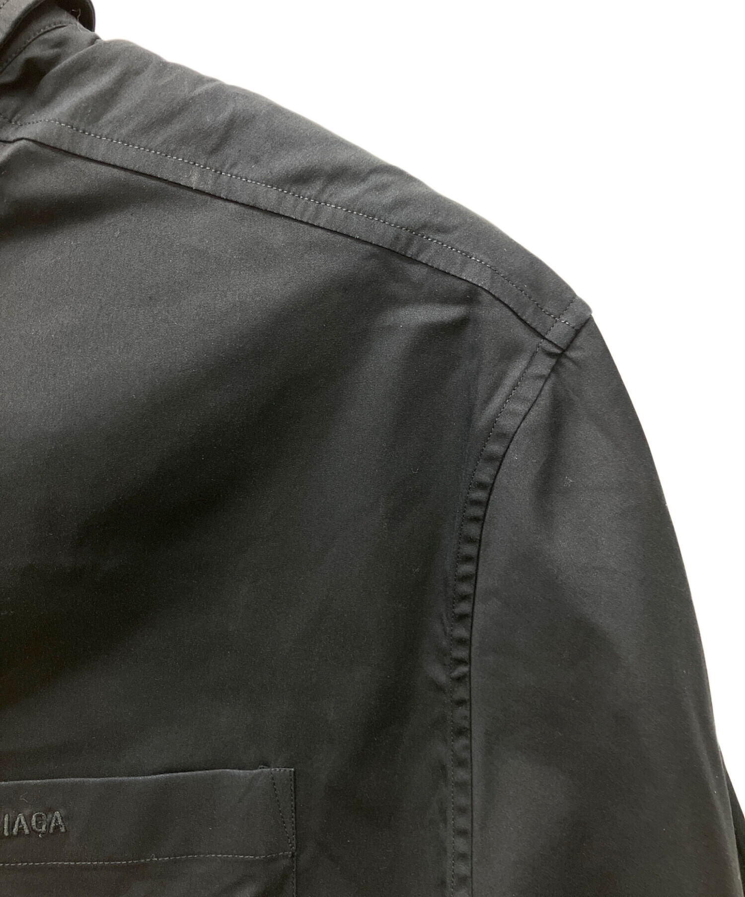 中古・古着通販】BALENCIAGA (バレンシアガ) 長袖シャツ ブラック