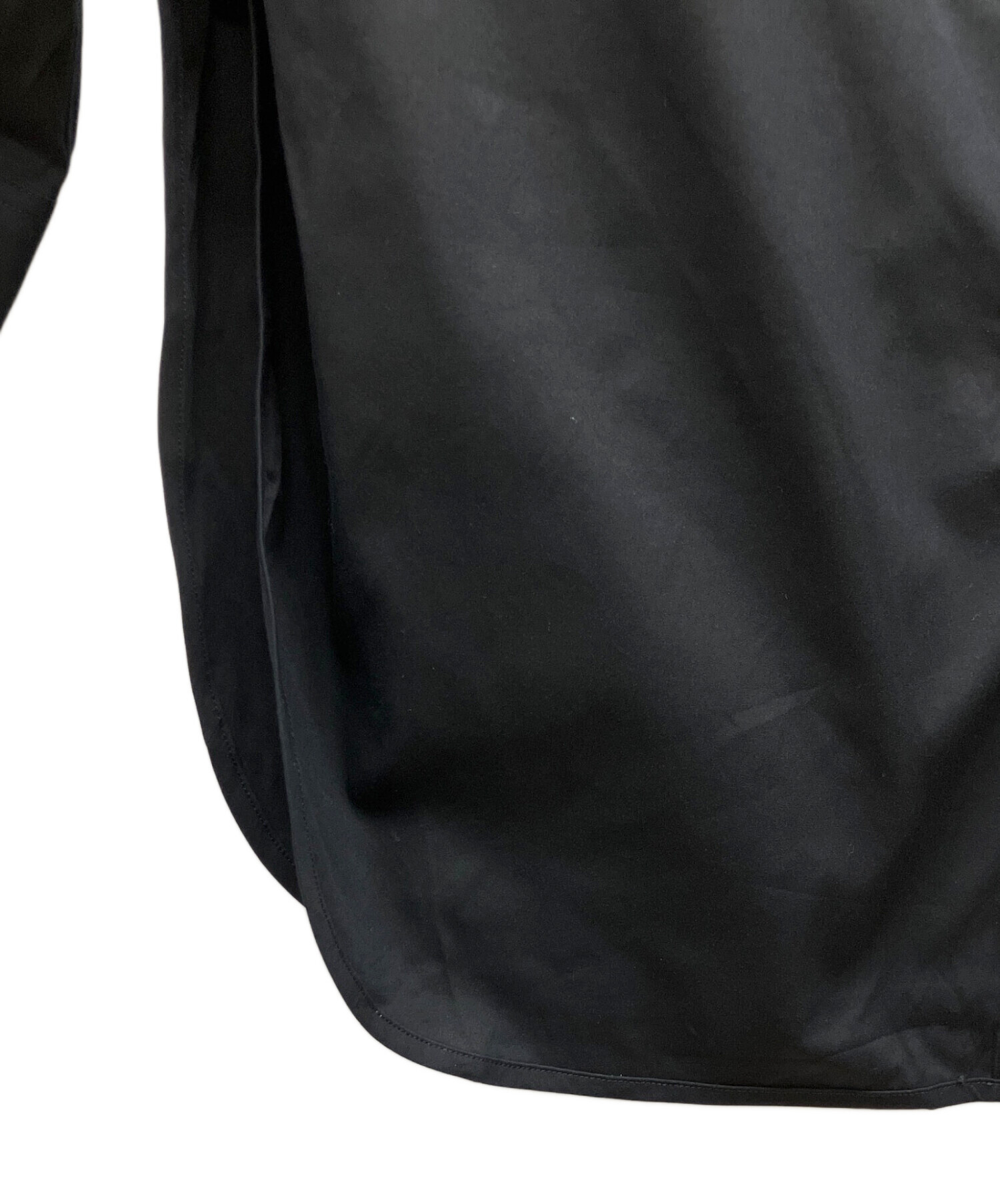 【新品未使用】OLD バレンシアガ　長袖ポロシャツ　リネン混　透かし編み　BB 中古・古着通販】BALENCIAGA (バレンシアガ) 長袖シャツ ブラック