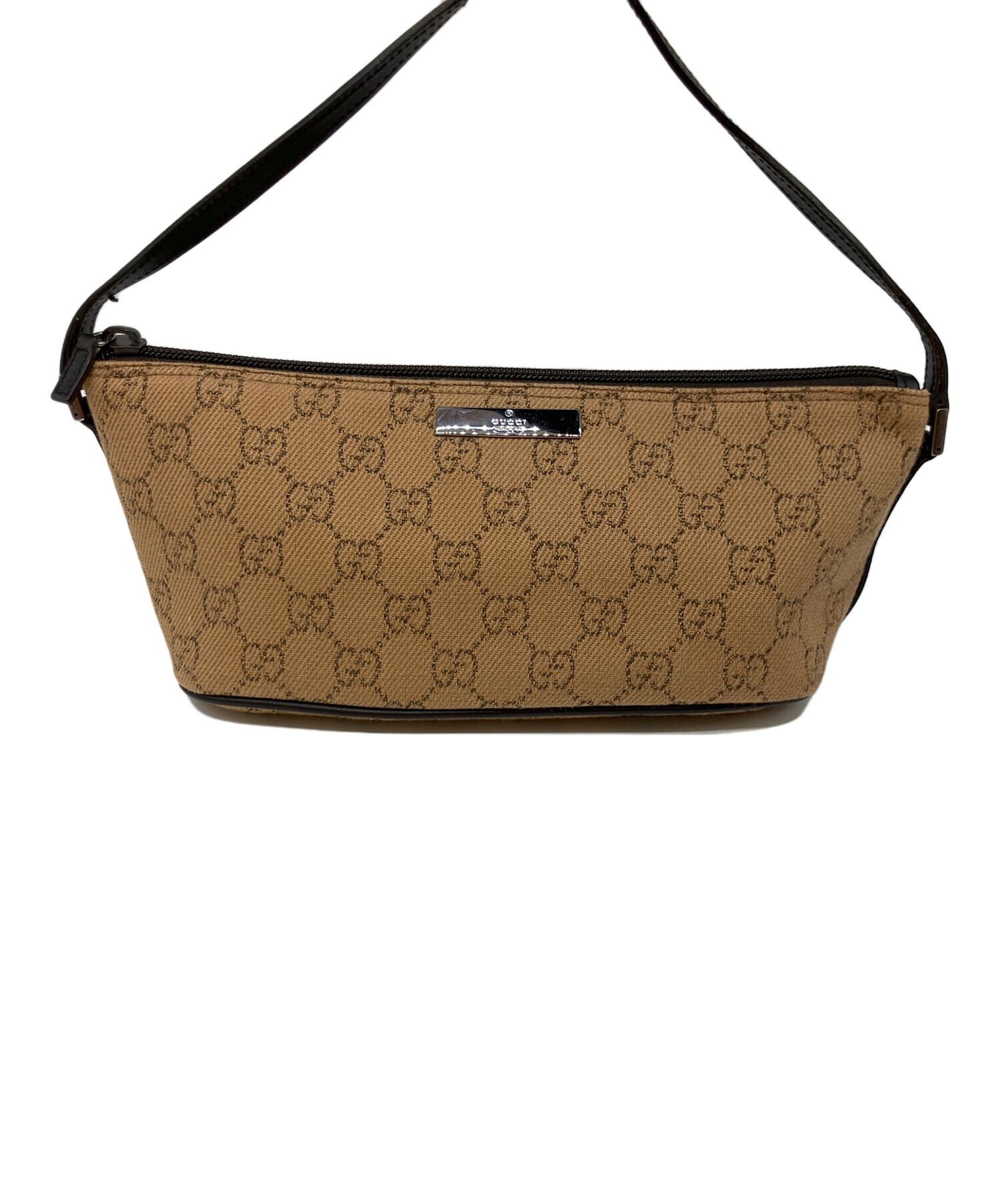 Gucci ベージュ レザー ハンドバッグ 中古・古着通販】GUCCI (グッチ) ハンドバッグ ベージュ｜ブランド