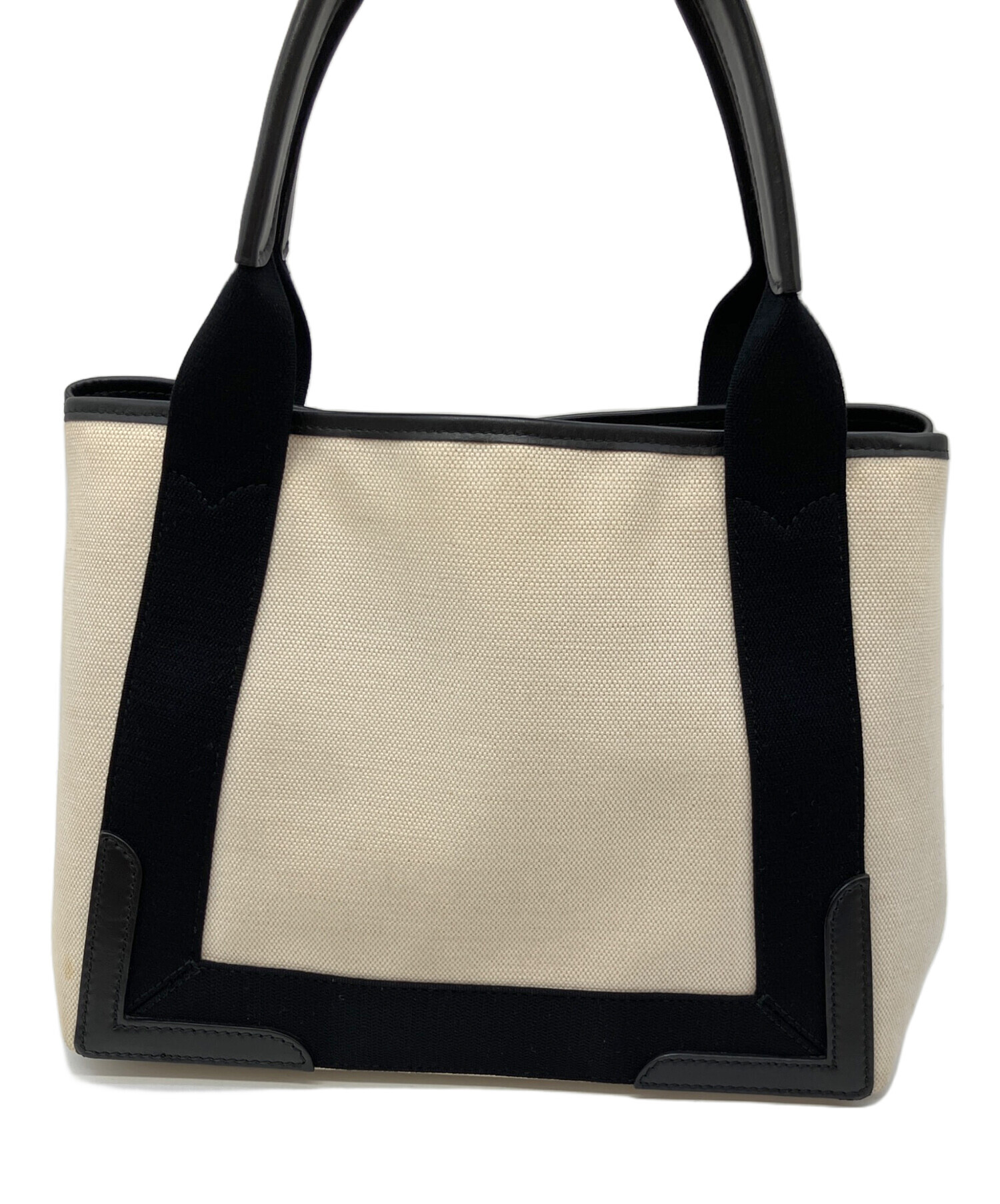 BALENCIAGA トートバッグ ベージュと黒 中古・古着通販】BALENCIAGA (バレンシアガ) トートバッグ ベージュ