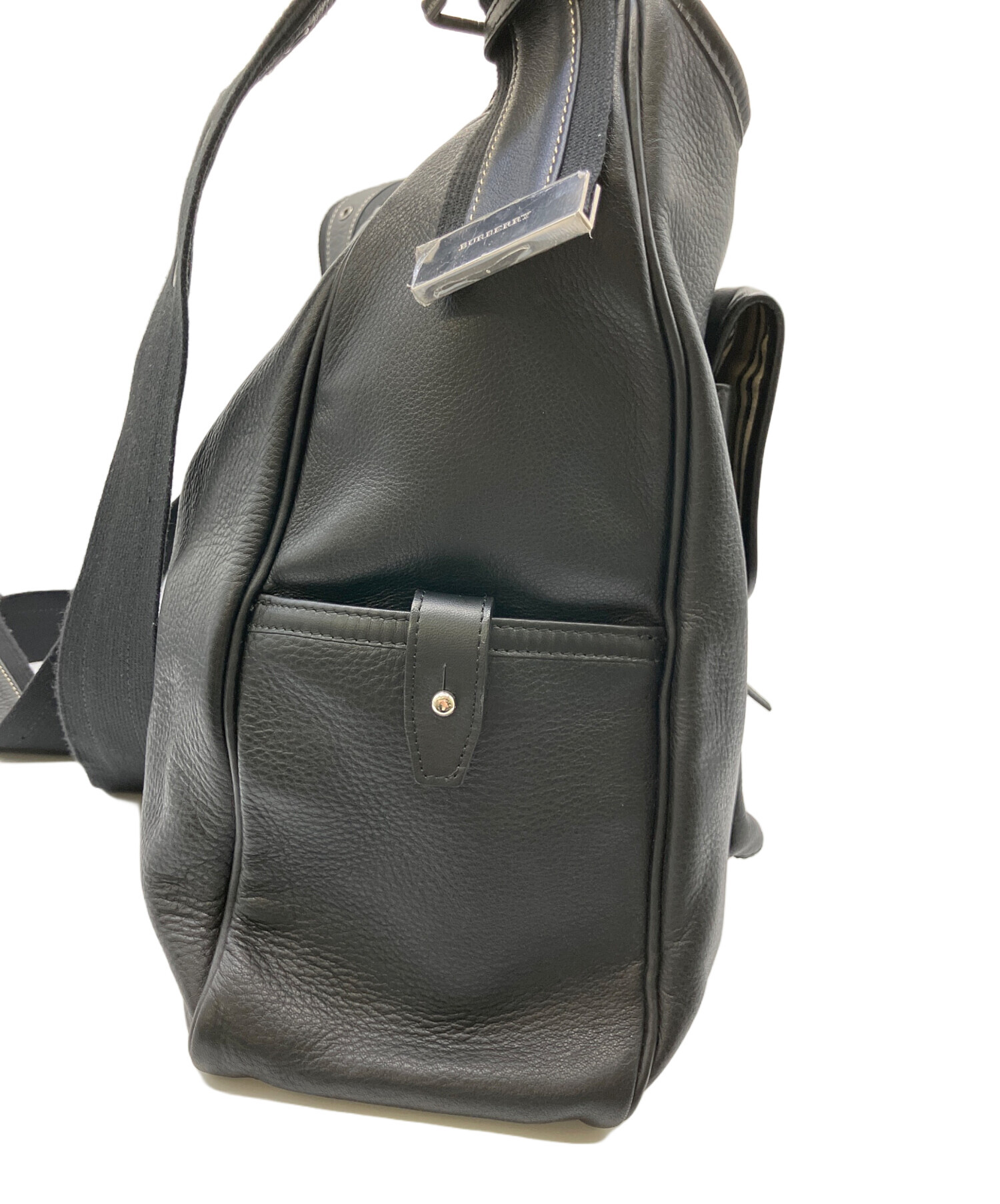 中古・古着通販】BURBERRY (バーバリー) レザーショルダーバッグ