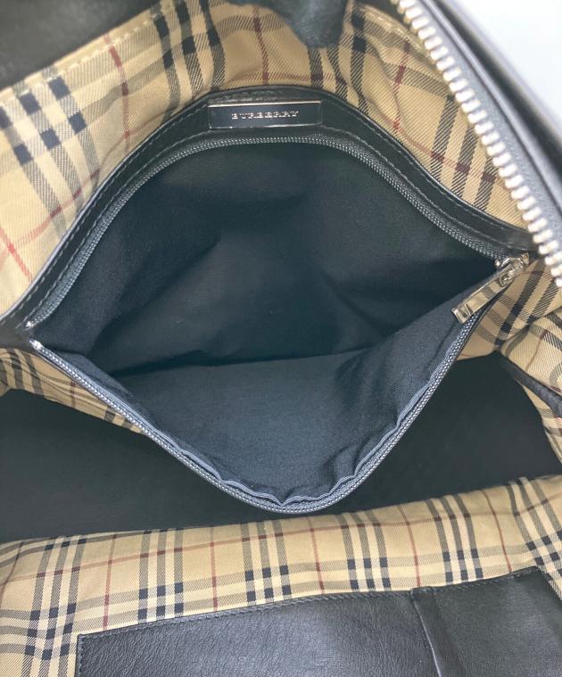 中古・古着通販】BURBERRY (バーバリー) レザーショルダーバッグ