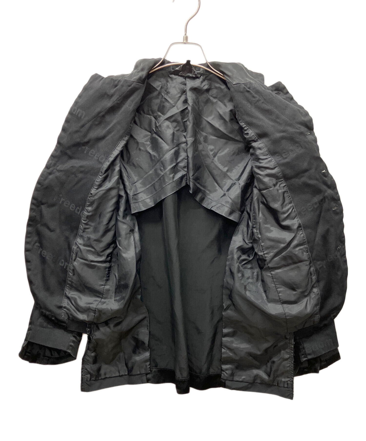 BLACK COMME des GARÇONS テーラードジャケット ブラック BLACK COMME des GARCONS/ブラックコムデギャルソン】穴あきデザイン