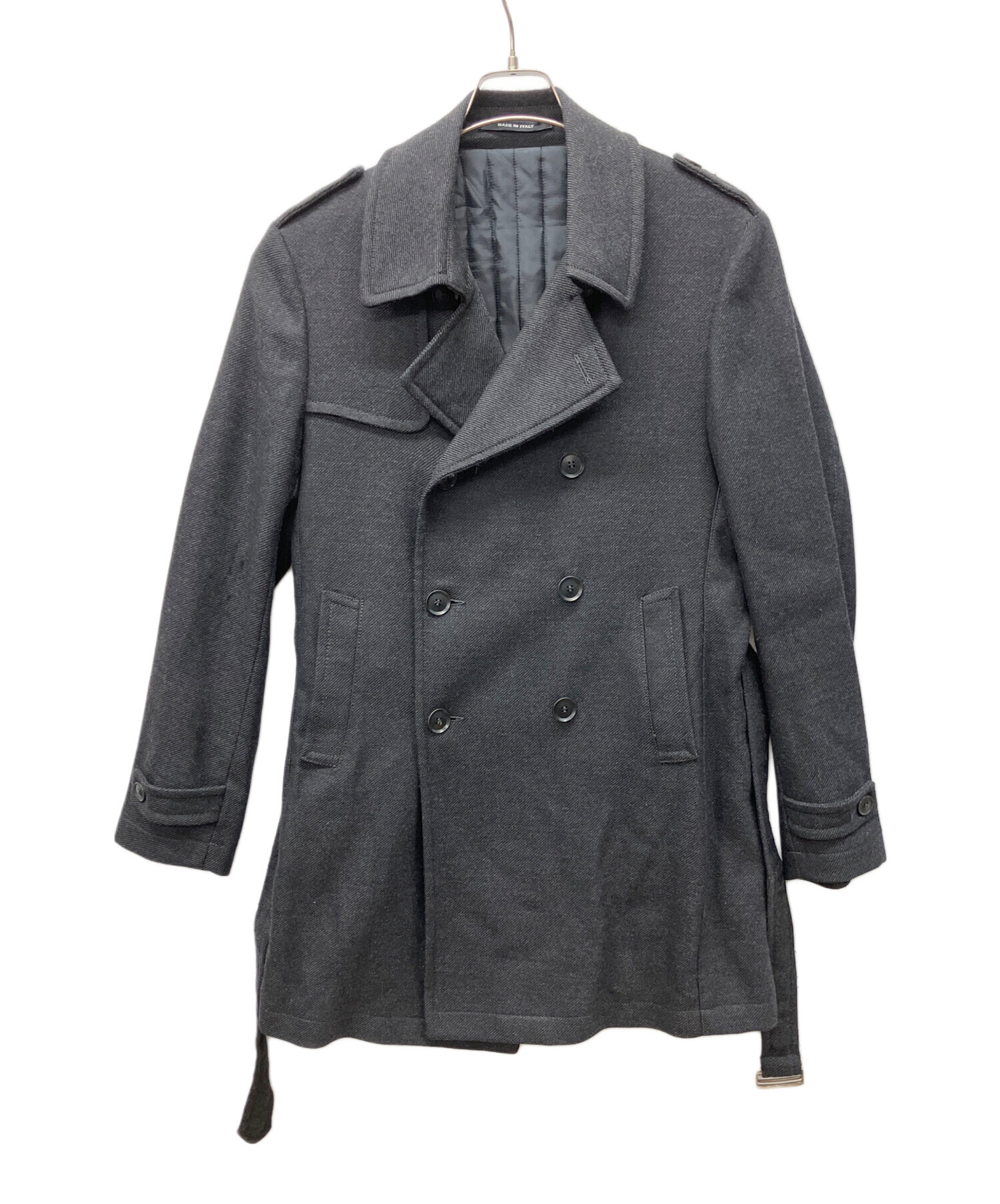 中古・古着通販】TAGLIATORE (タリアトーレ) Pコート グレー サイズ:48 中古・古着通販】TAGLIATORE (タリアトーレ) Pコート グレー サイズ:48