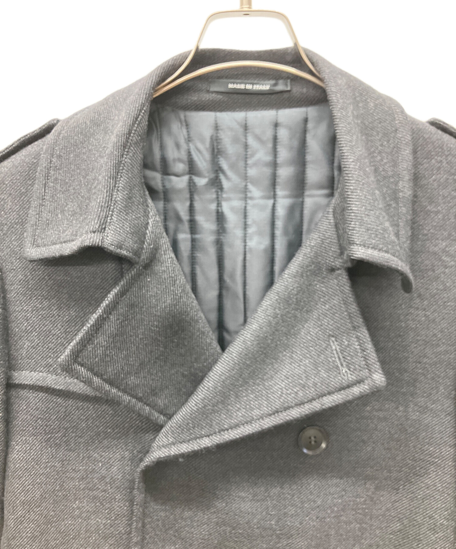 タリアトーレ　トレメッツォ　コート　グレー 中古・古着通販】TAGLIATORE (タリアトーレ) Pコート グレー サイズ:48