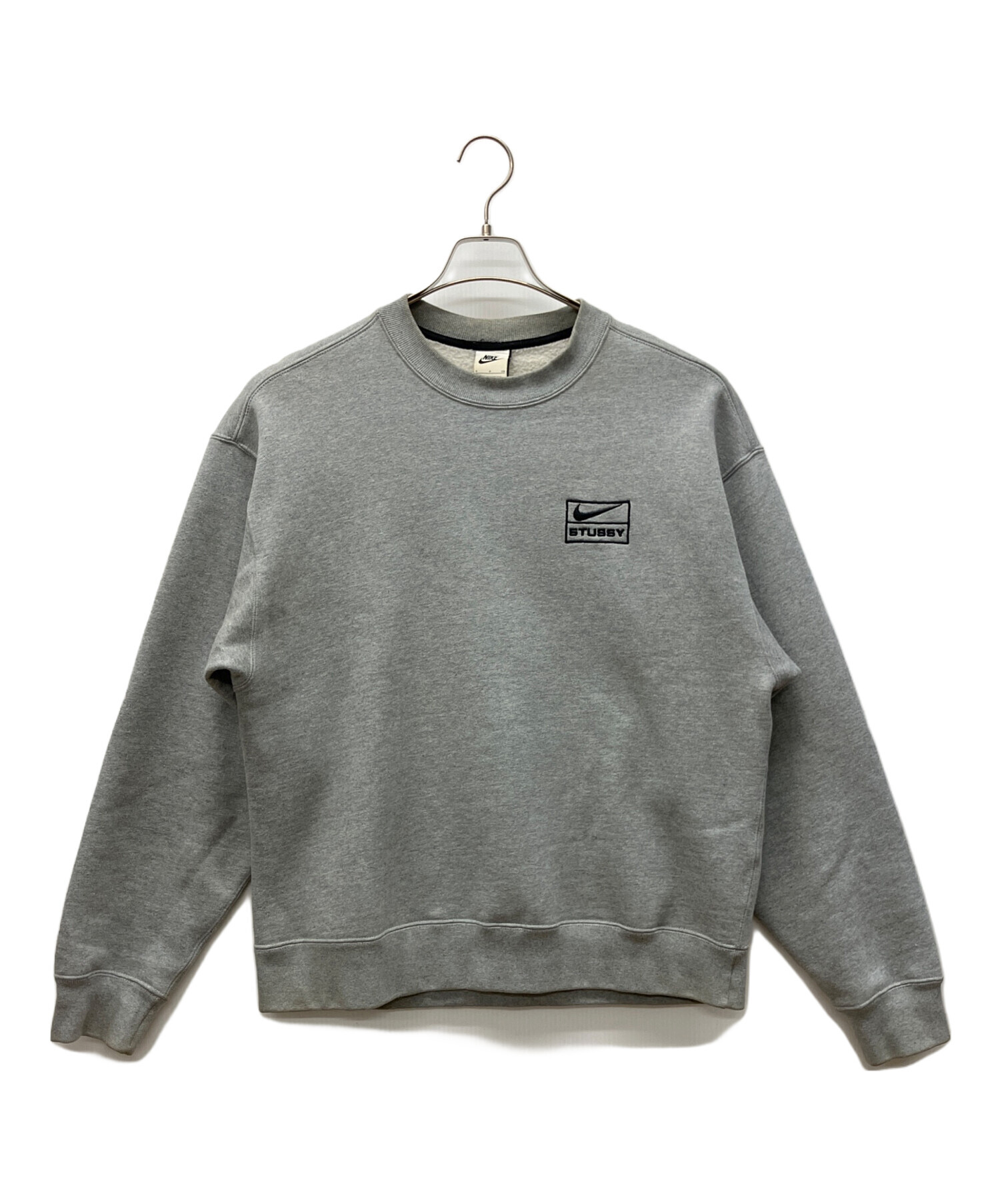 初期モデル　Nike x Stussy グレー スウェット 中古・古着通販】NIKE (ナイキ) stussy (ステューシー) クルーネック