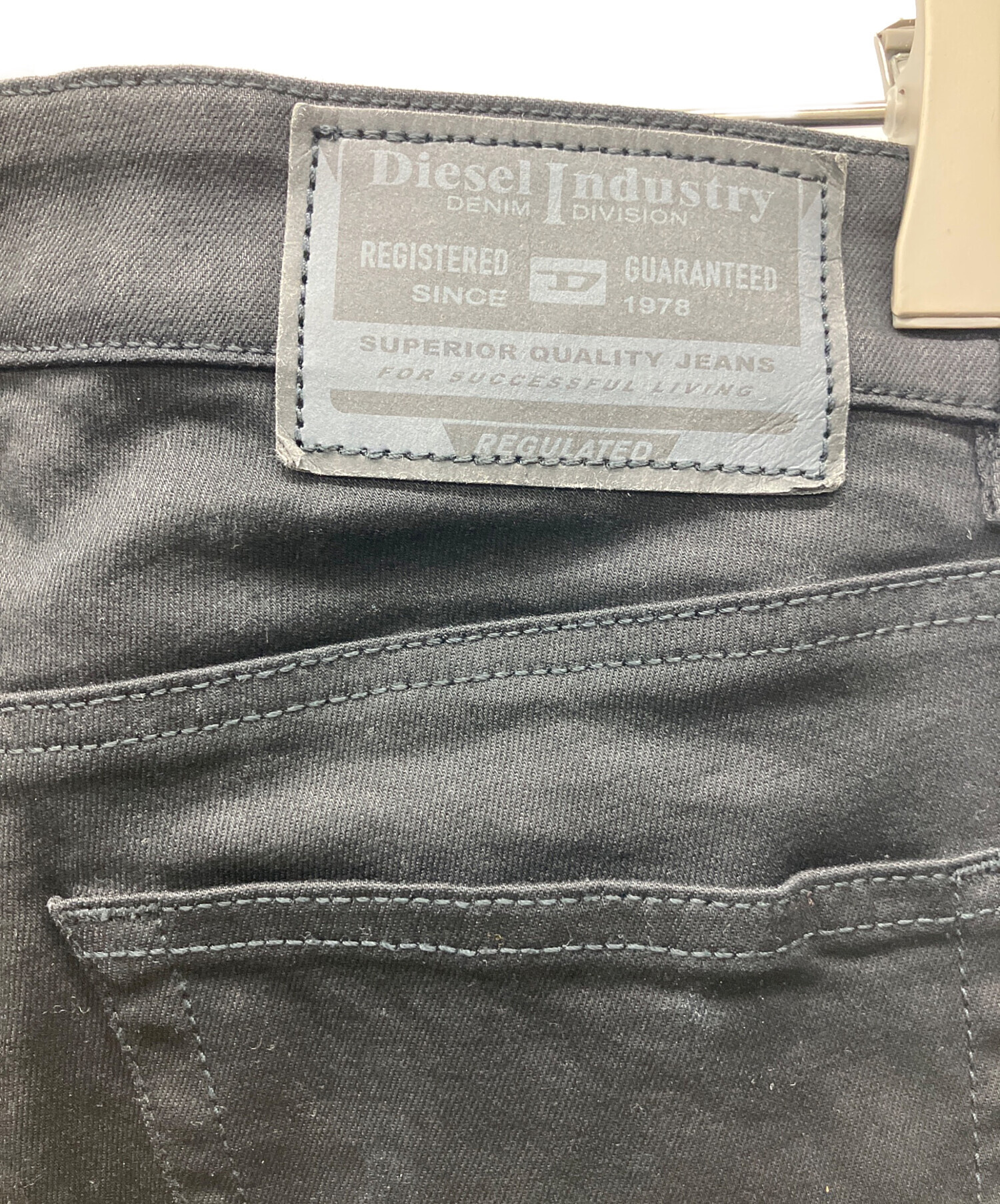 中古・古着通販】DIESEL (ディーゼル) デニムパンツ ブラック サイズ