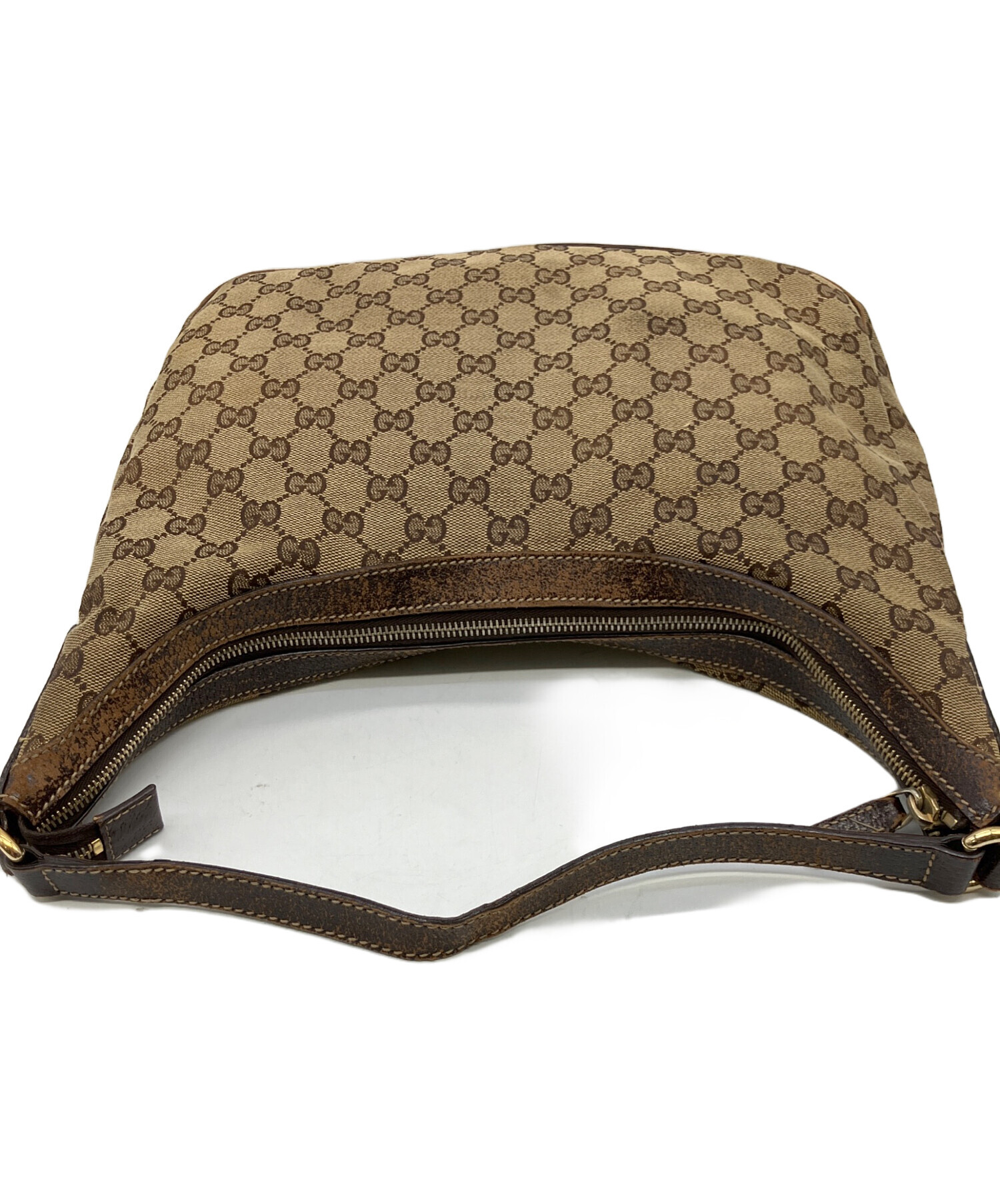 GUCCI グッチ レザー ワンショルダーバッグ ブラウン 保存袋付