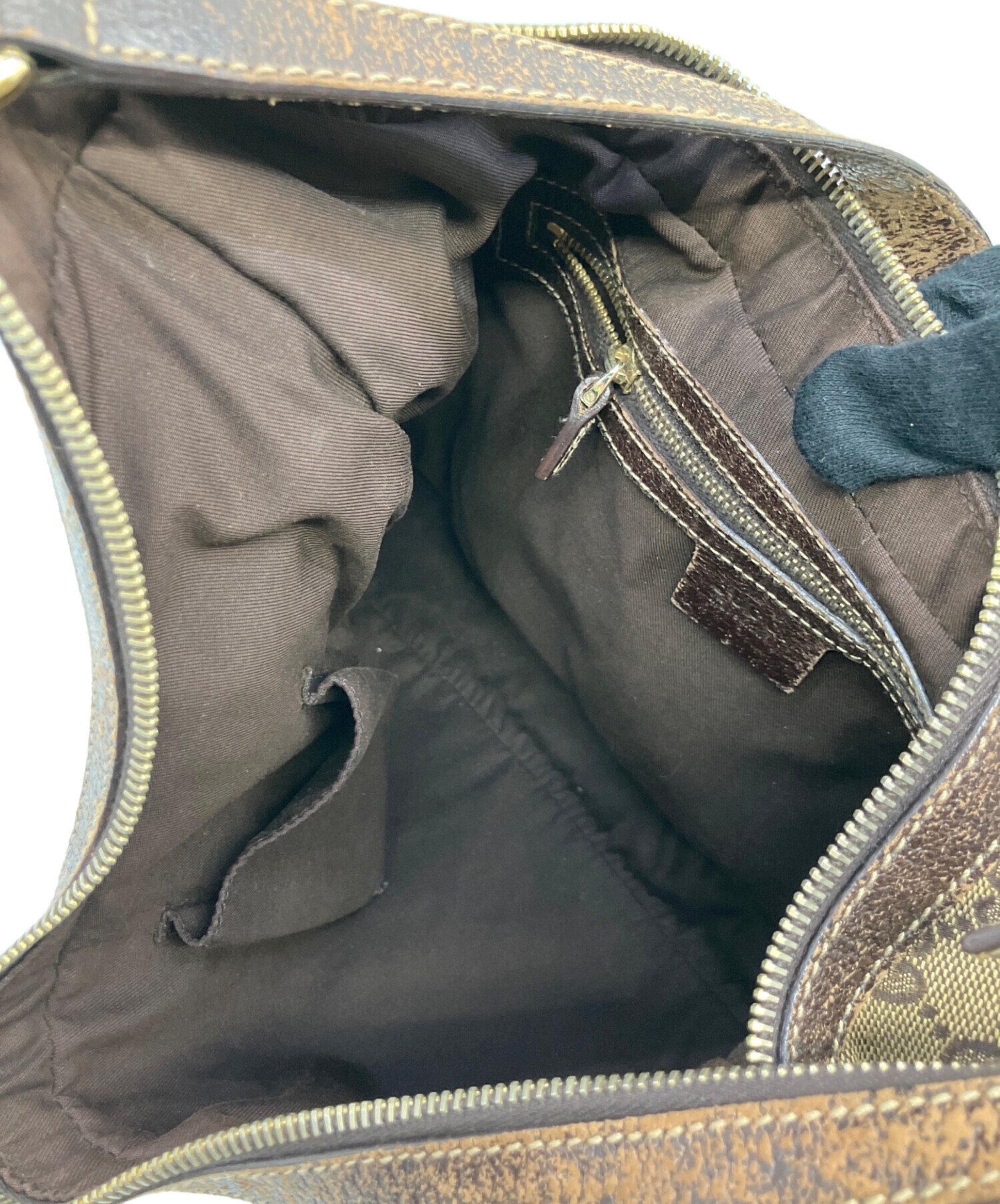 中古・古着通販】GUCCI (グッチ) ワンショルダーバッグ ブラウン 