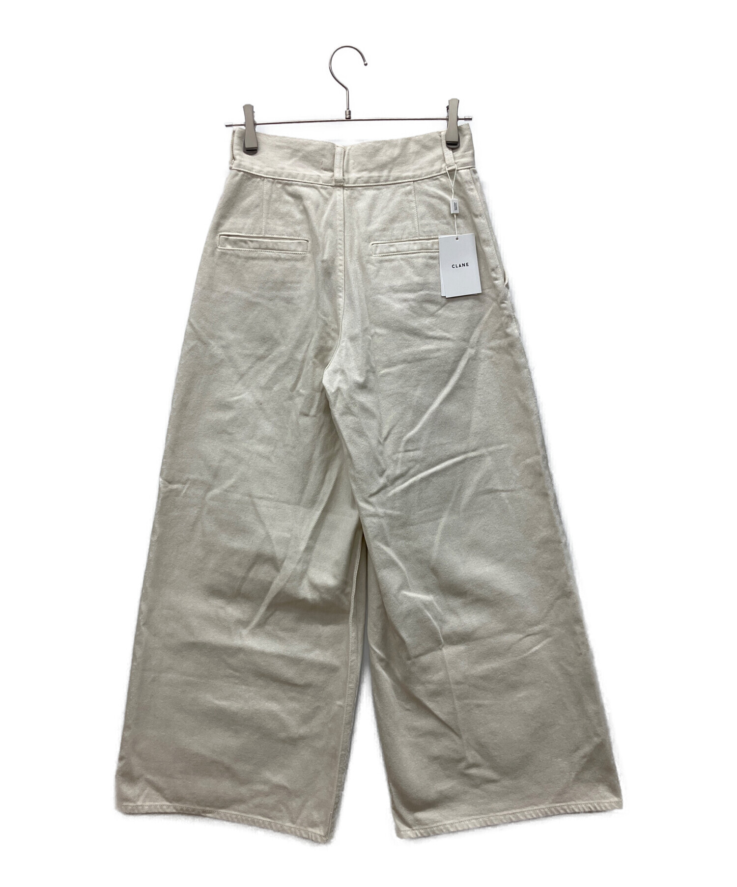 中古・古着通販】CLANE (クラネ) デニムパンツ ホワイト サイズ:1