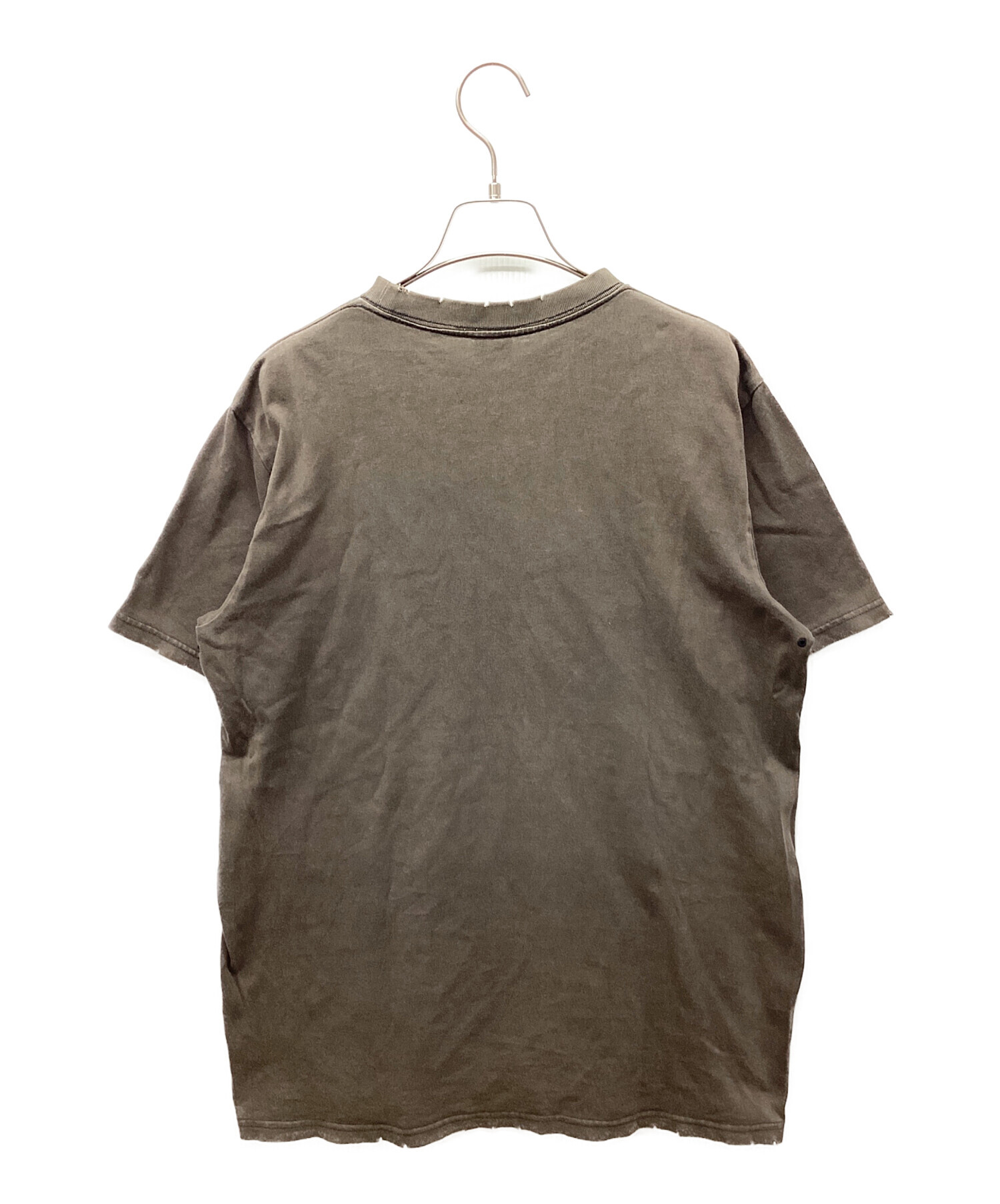 ナンバーナイン　エンブレムスウェット　3 ブラウン　半袖　Tシャツ　穴開き 中古・古着通販】NUMBER (N)INE (ナンバーナイン) 半袖カットソー