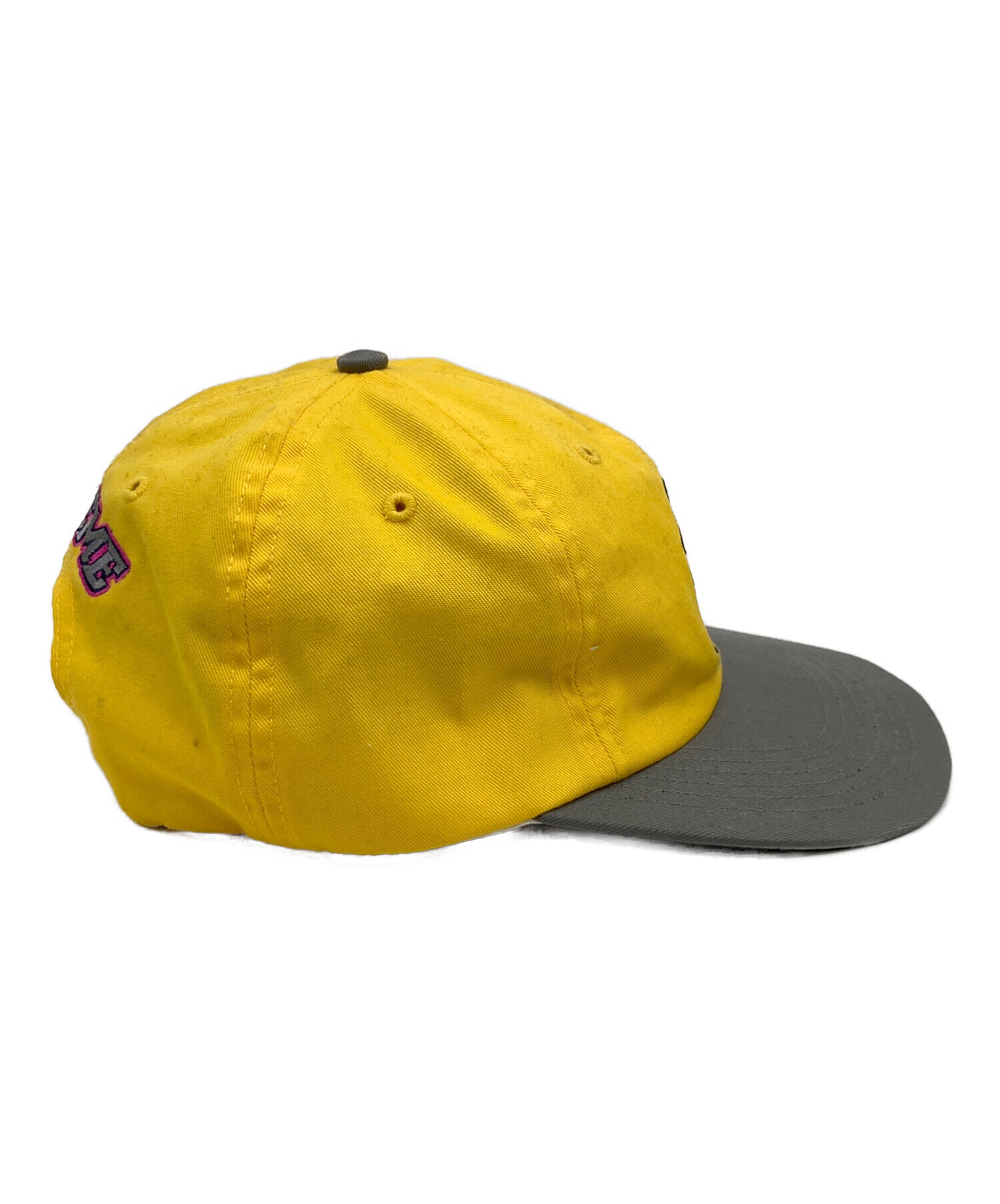 Supreme シュプリーム　ライト イエロー　キャップ　ウォッシュ 加工 中古・古着通販】SUPREME (シュプリーム) キャップ イエロー｜ブランド