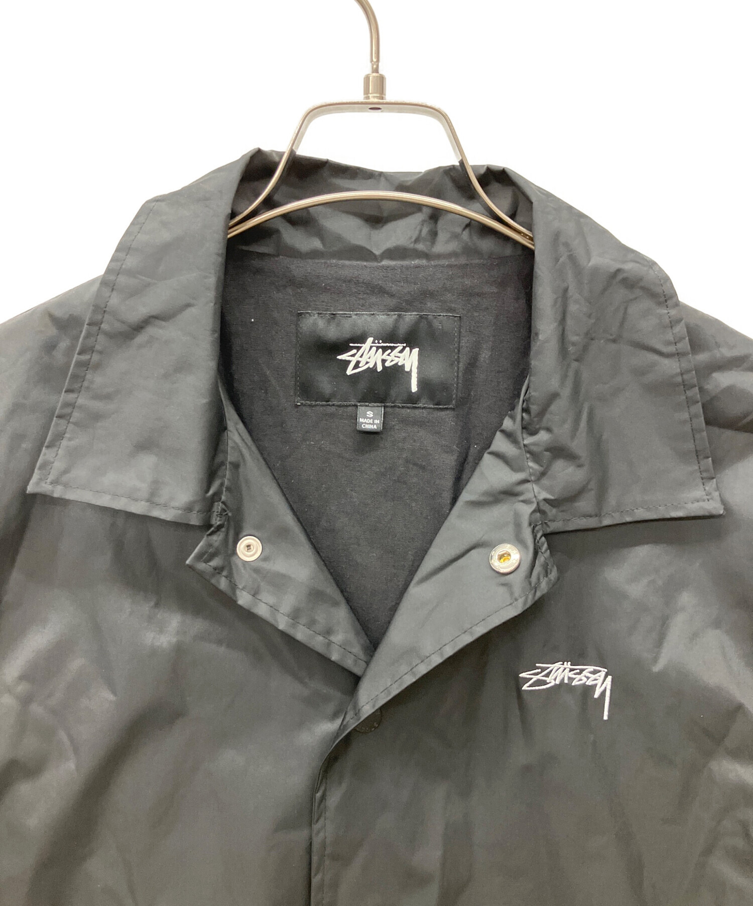 中古・古着通販】stussy (ステューシー) ナイロンジャケット ブラック