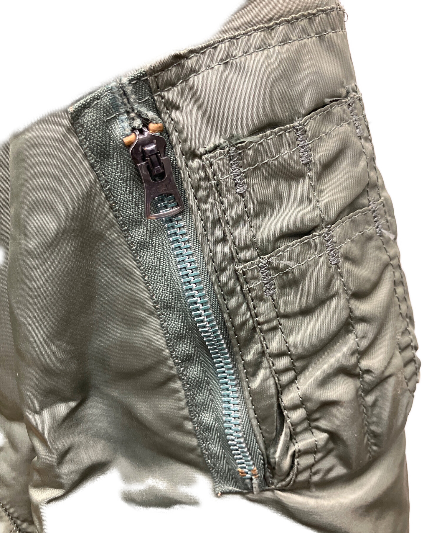 中古・古着通販】ALPHA (アルファ) MA-1ジャケット グリーン サイズ:L