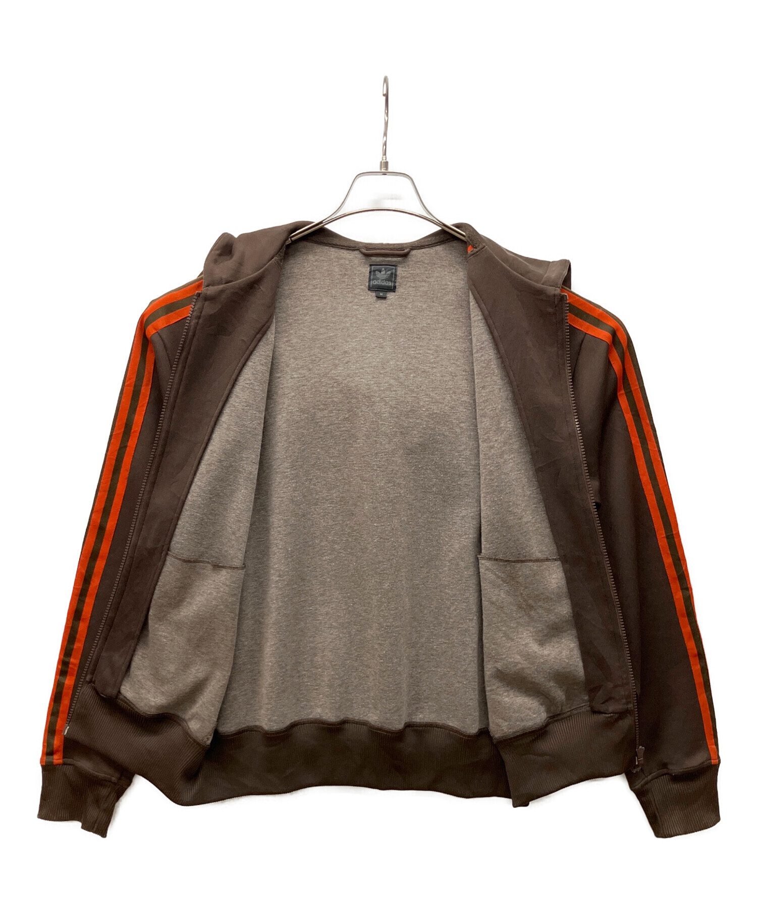 中古・古着通販】adidas (アディダス) パーカー ブラウン サイズ:M