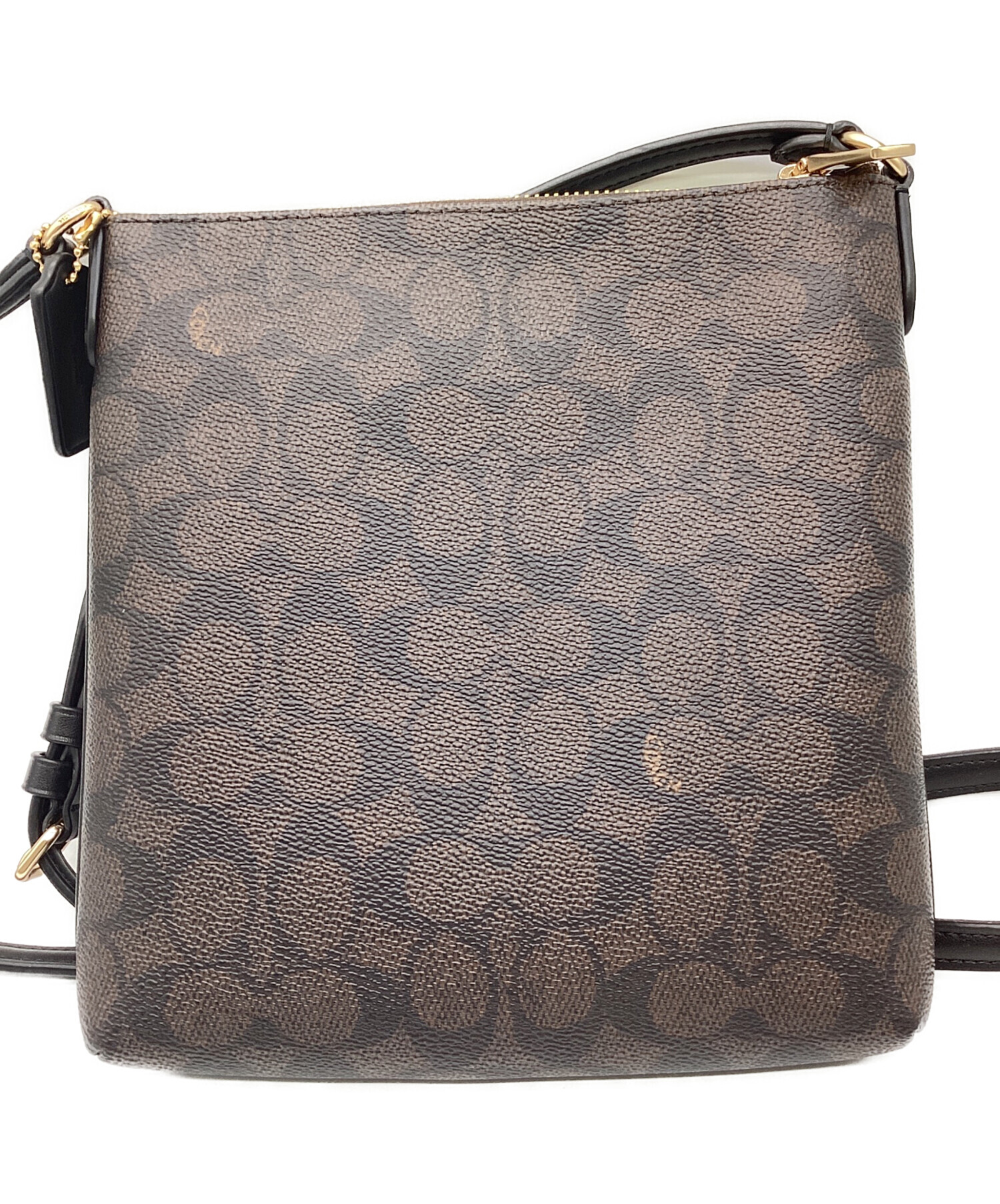COACH　コーチ　ショルダーバッグ（大）　USED 中古・古着通販】COACH (コーチ) ショルダーバッグ ブラウン｜ブランド