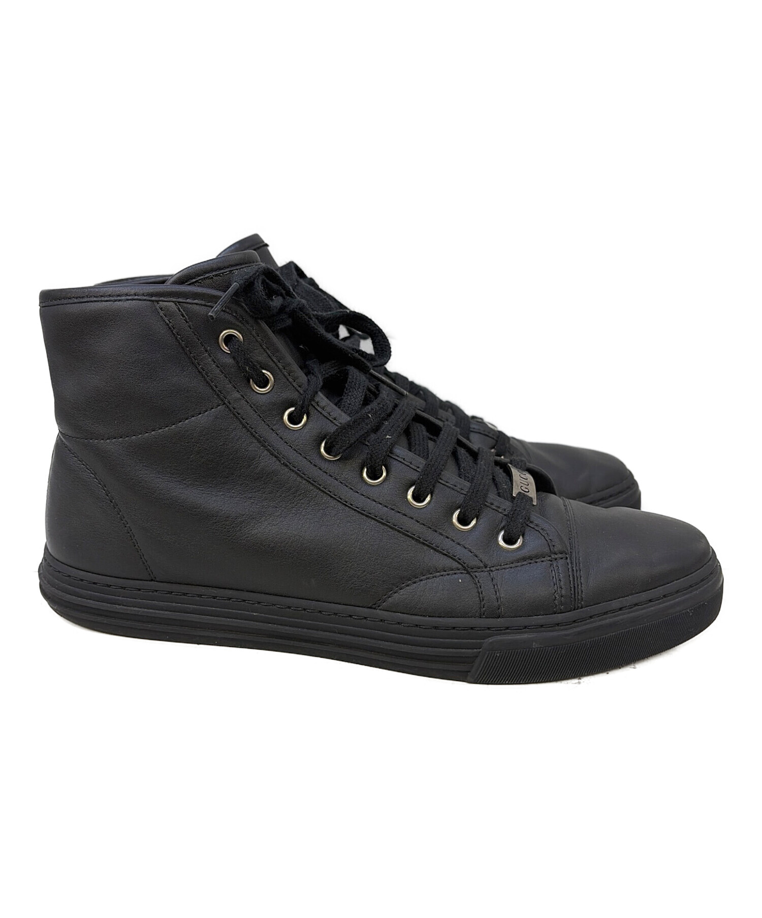中古・古着通販】GUCCI (グッチ) ブーツ ブラック サイズ:8 1/2